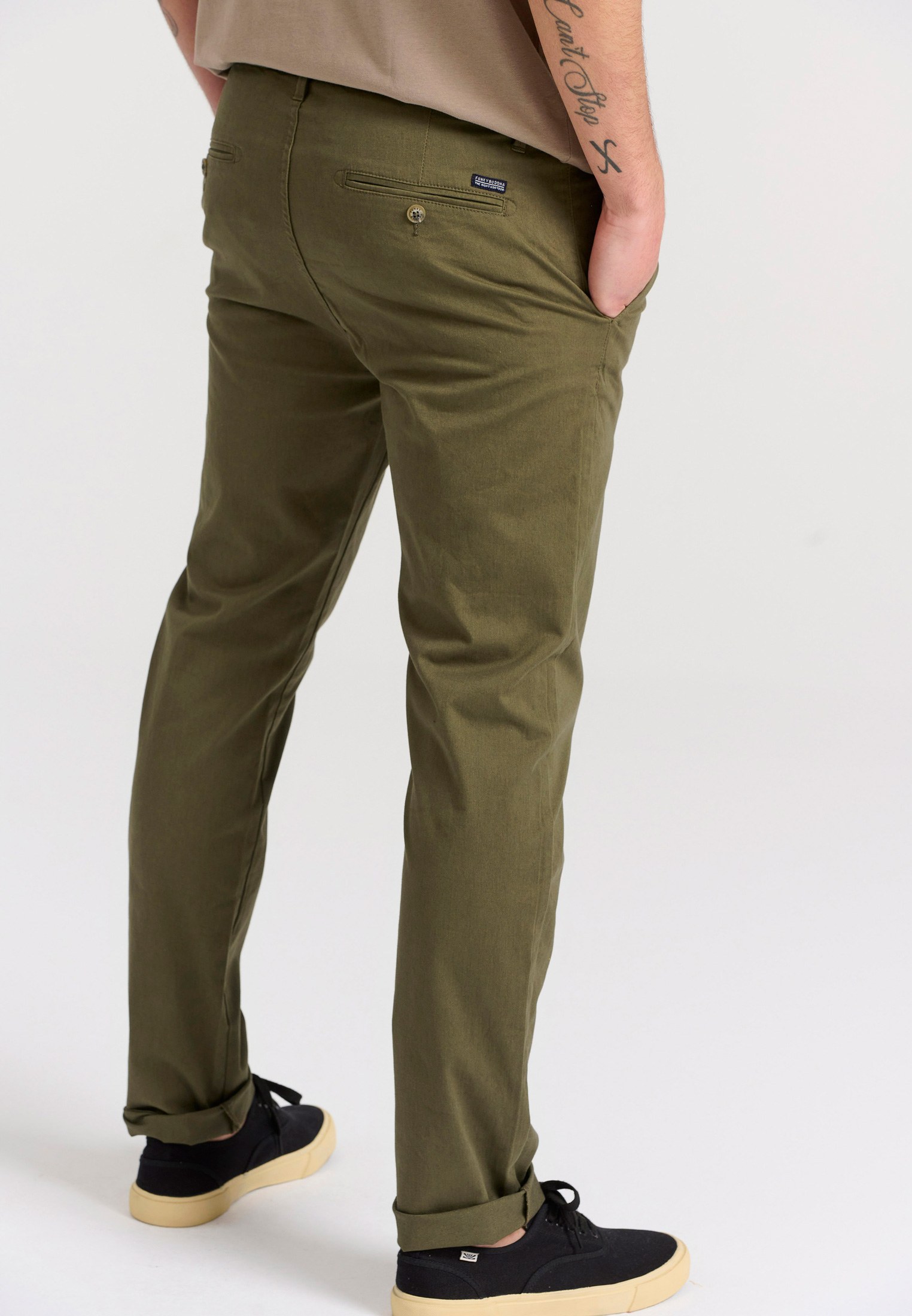 Men's Trousers Funky Buddha Khaki