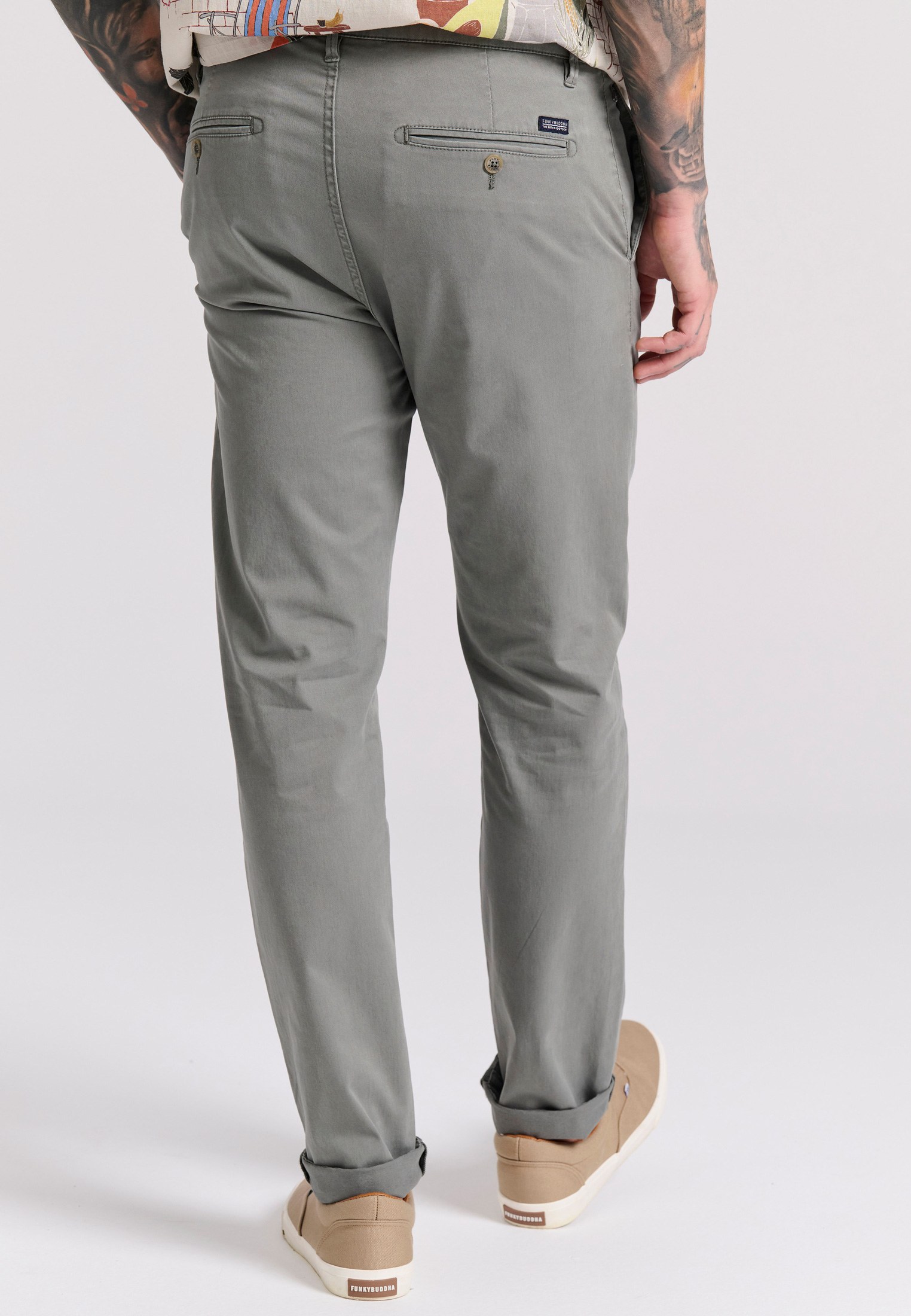 Men's Trousers Funky Buddha Green