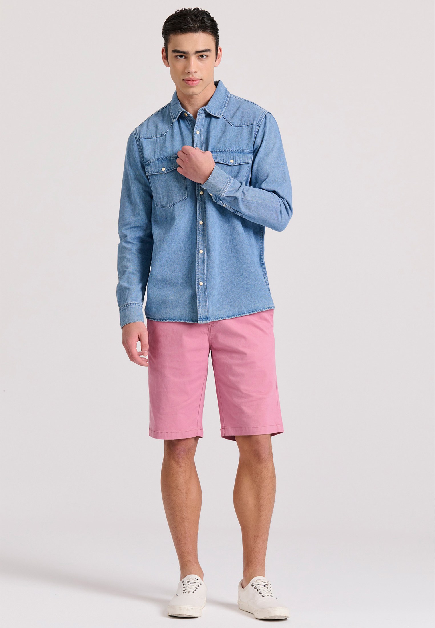 Men's Trousers Funky Buddha Pink