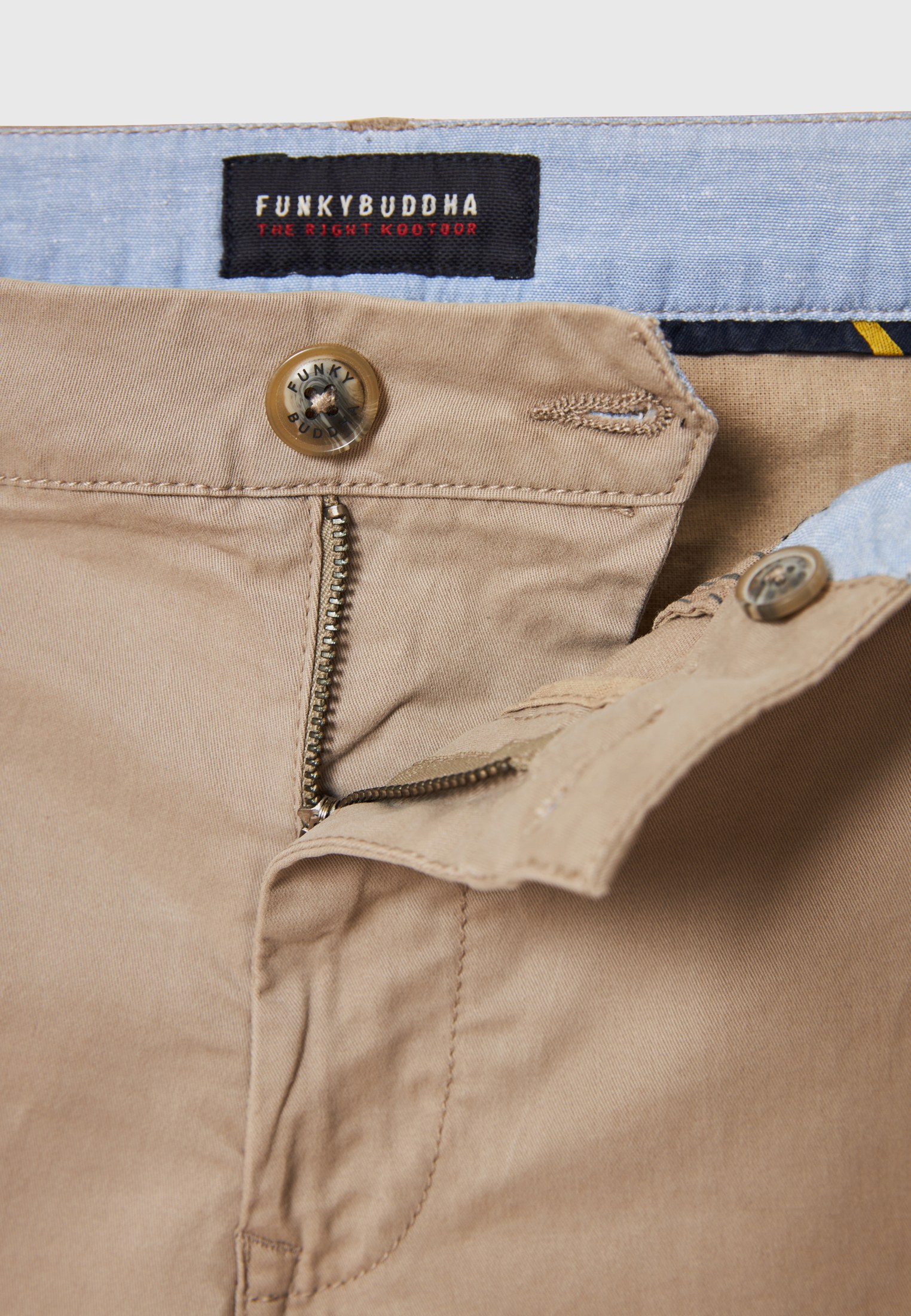 Men's Trousers Funky Buddha Beige