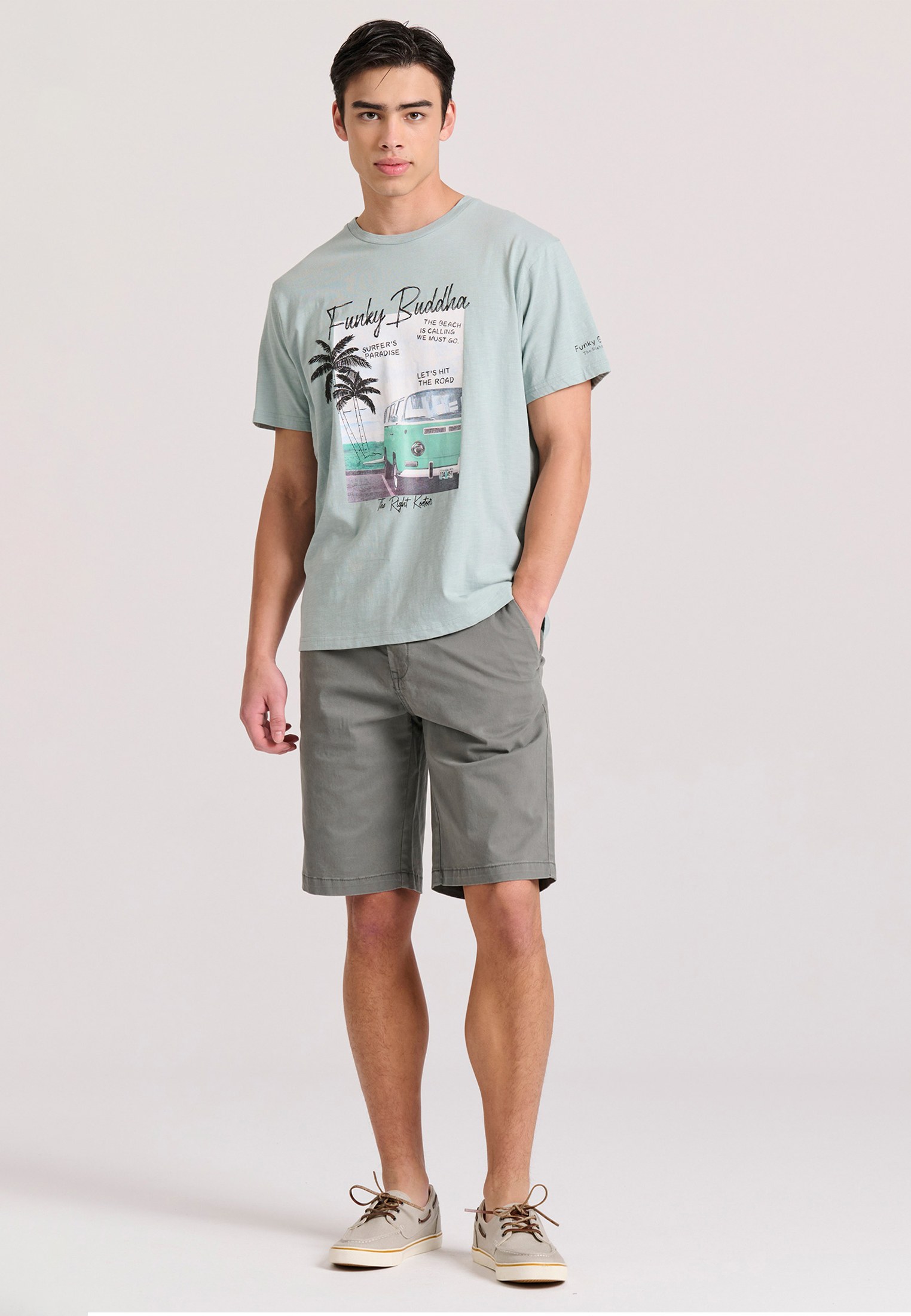 Men's Trousers Funky Buddha Green