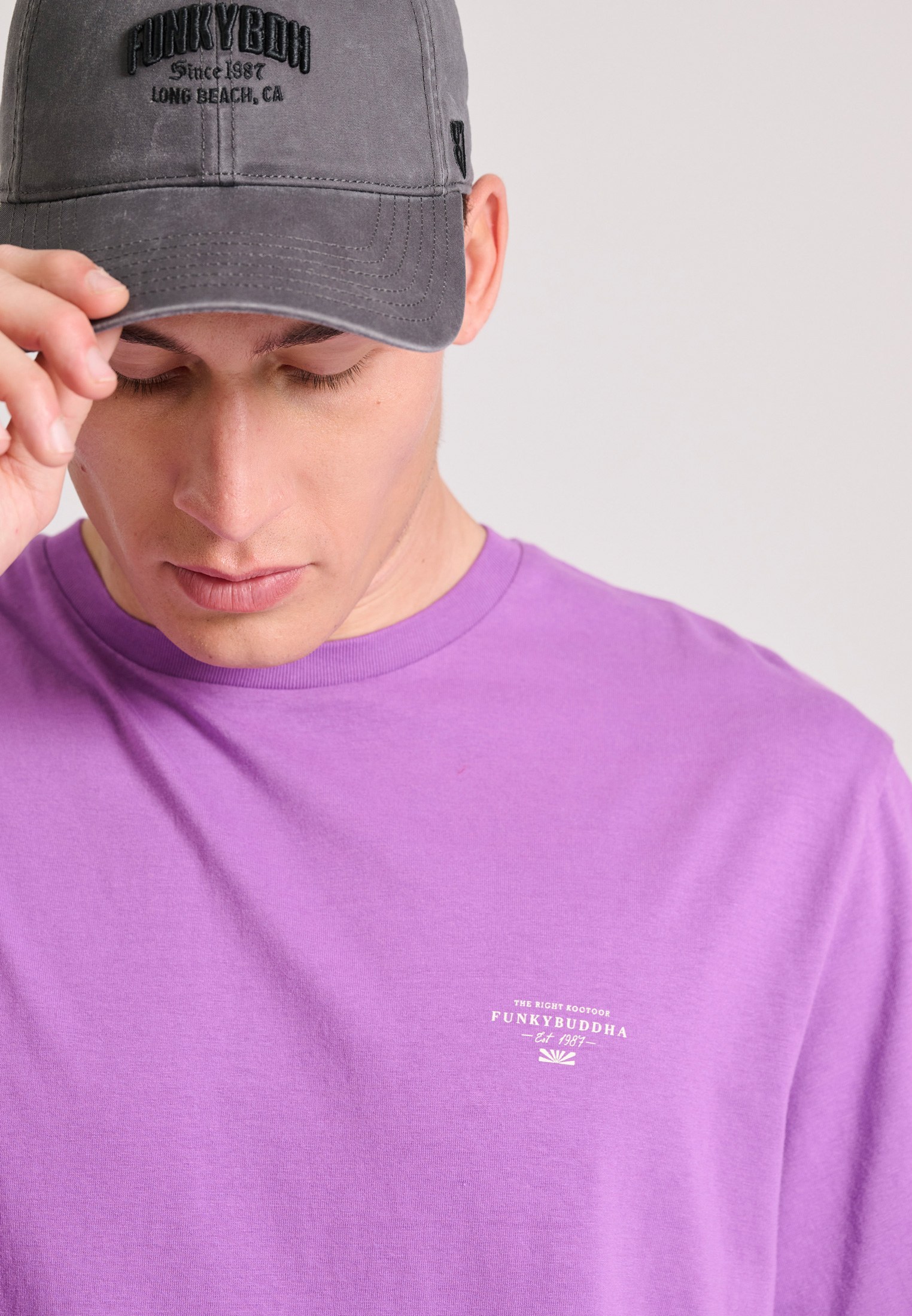 Men's Shirts Funky Buddha Purple