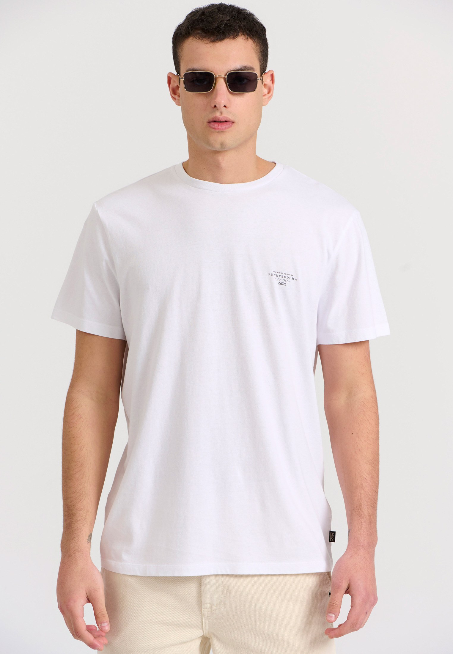 Men's Shirts Funky Buddha White