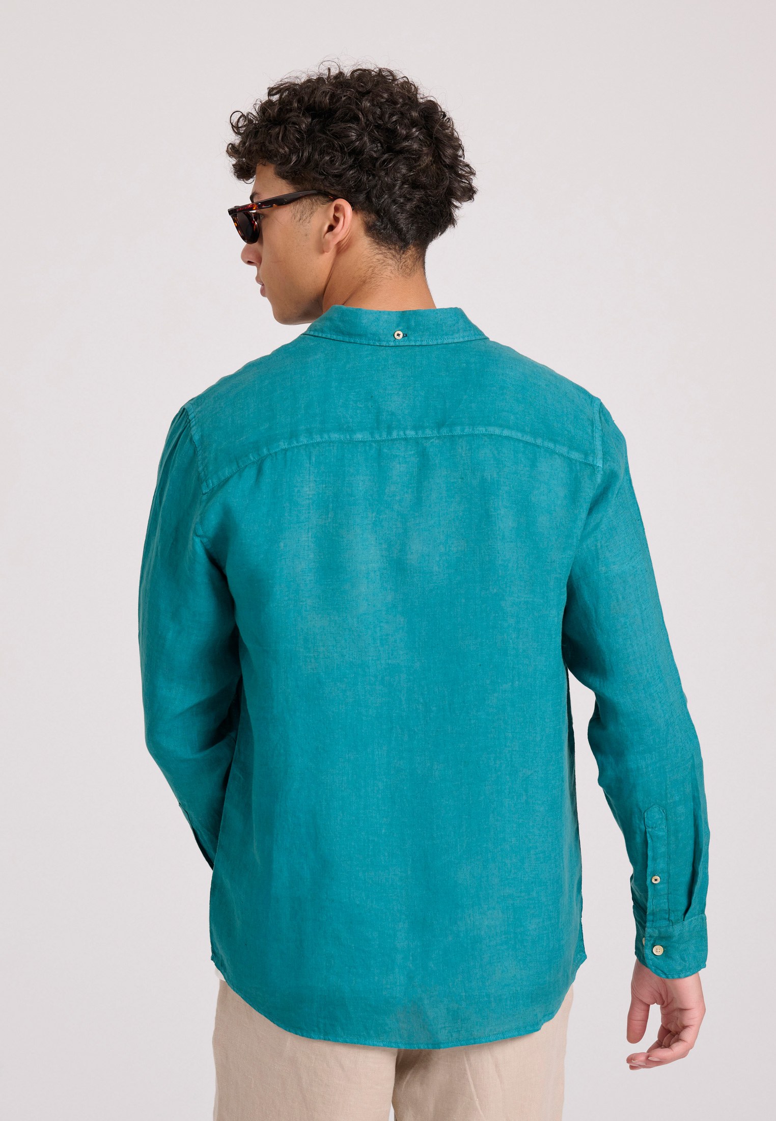 Garment dyed λινό πουκάμισο - The essentials