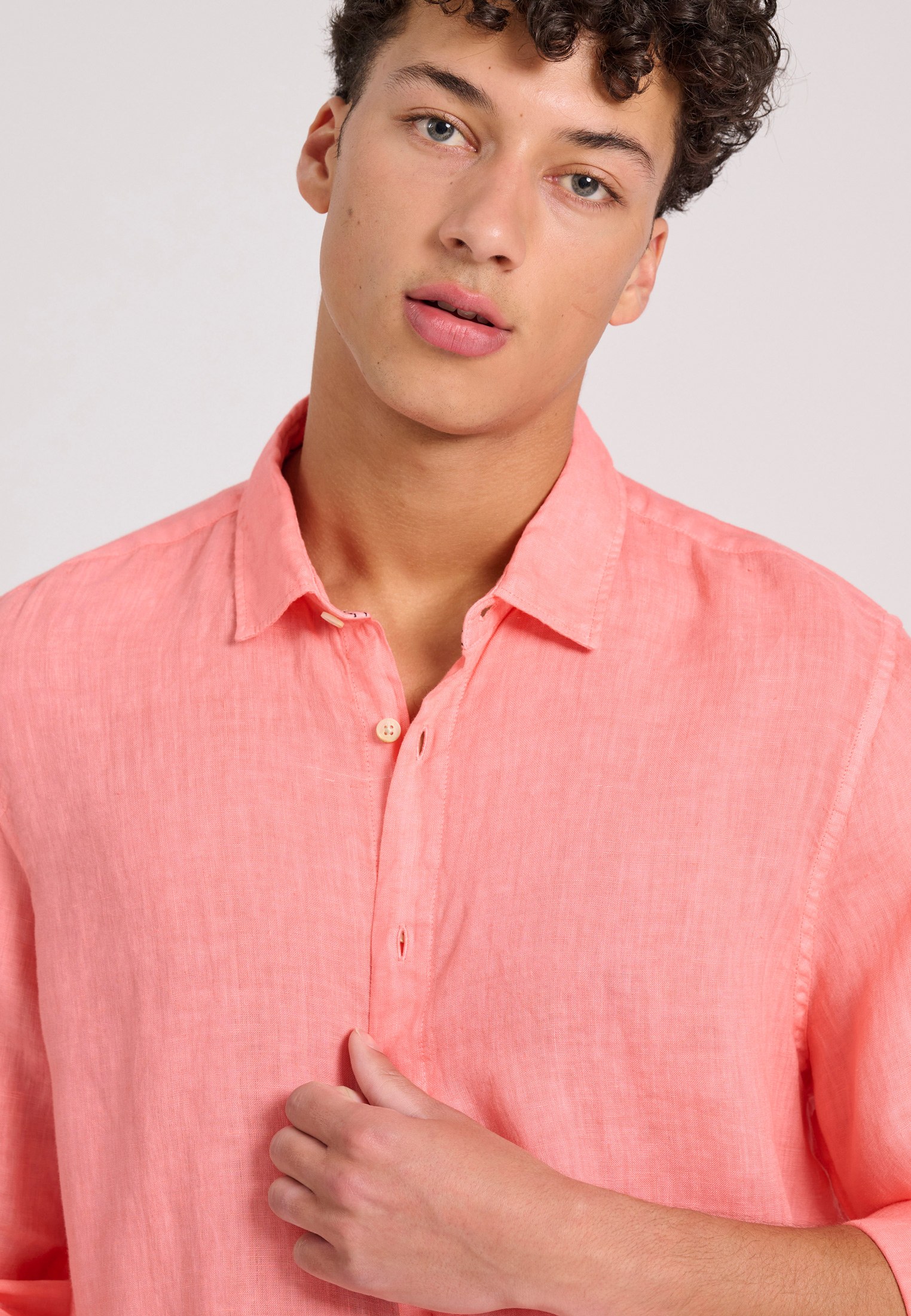 Men's Shirts Funky Buddha Orange