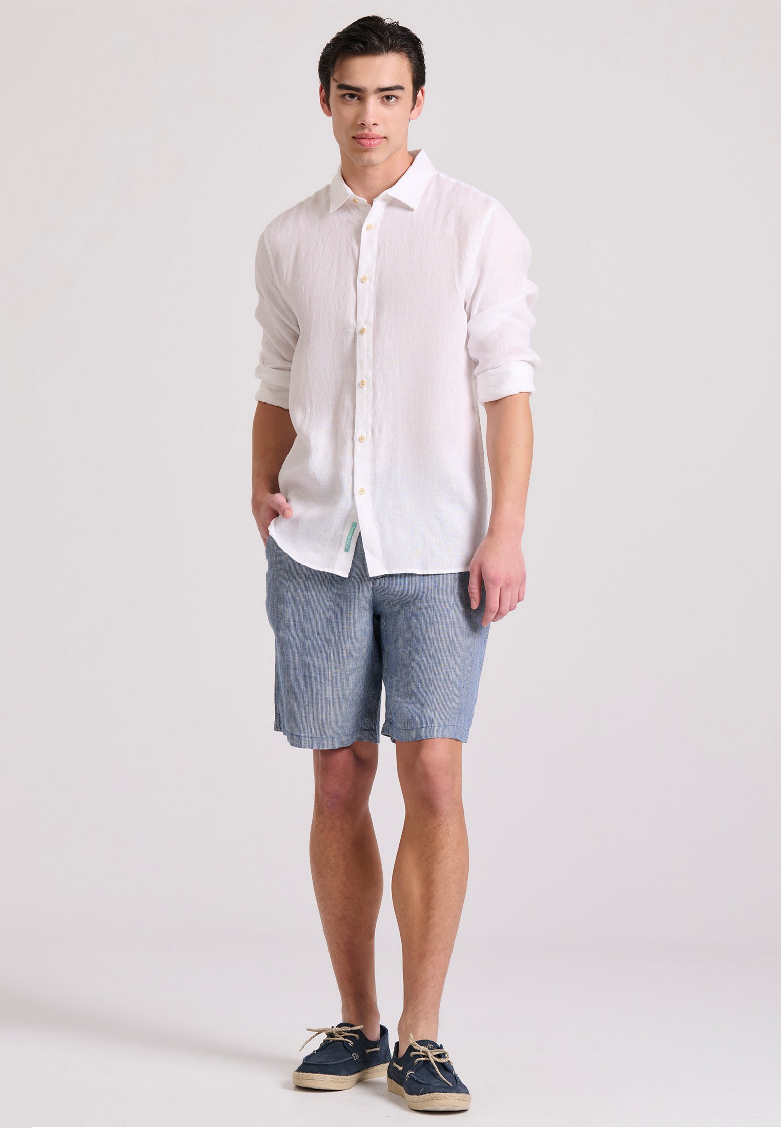 Men's Shirts Funky Buddha White