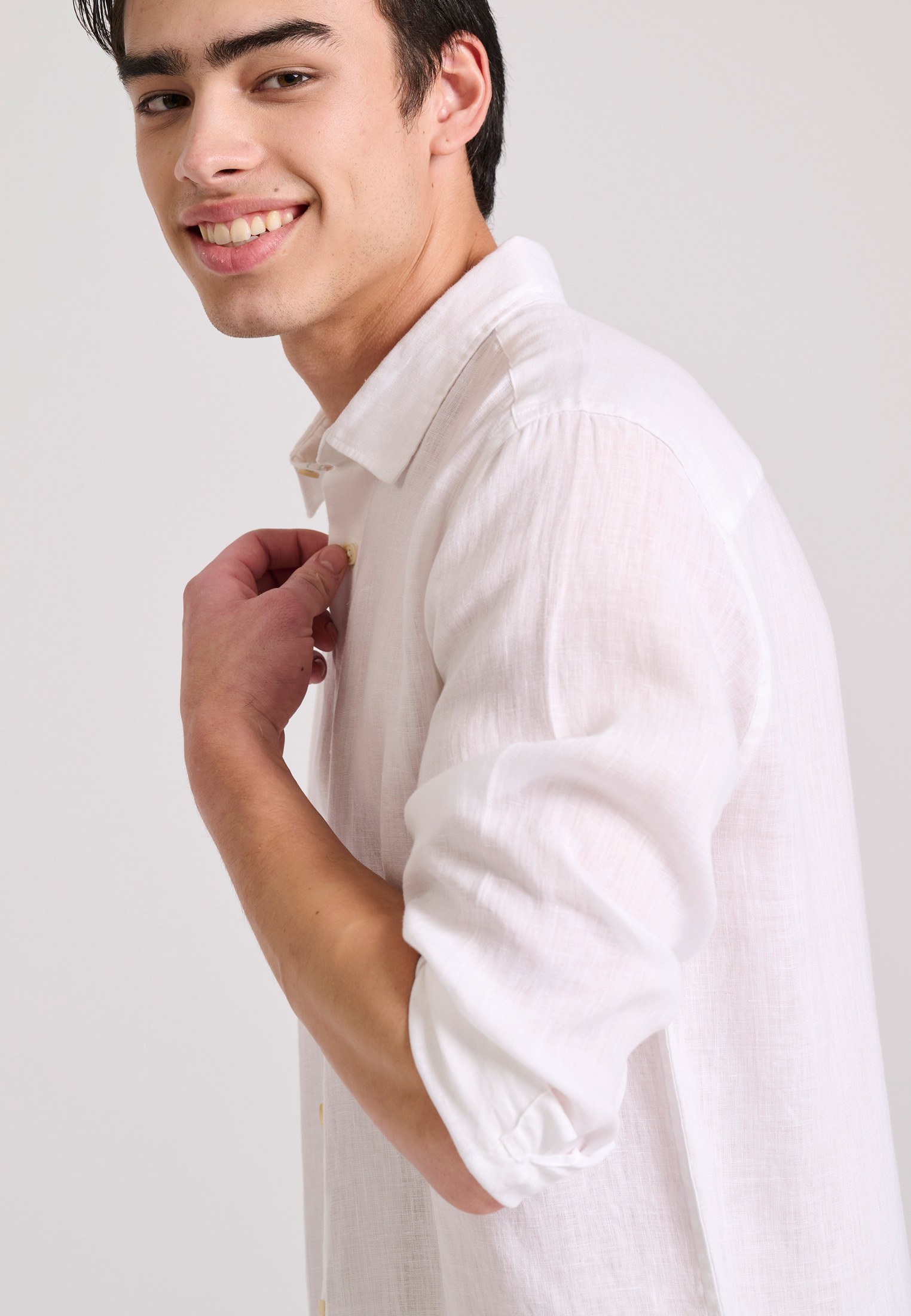 Men's Shirts Funky Buddha White