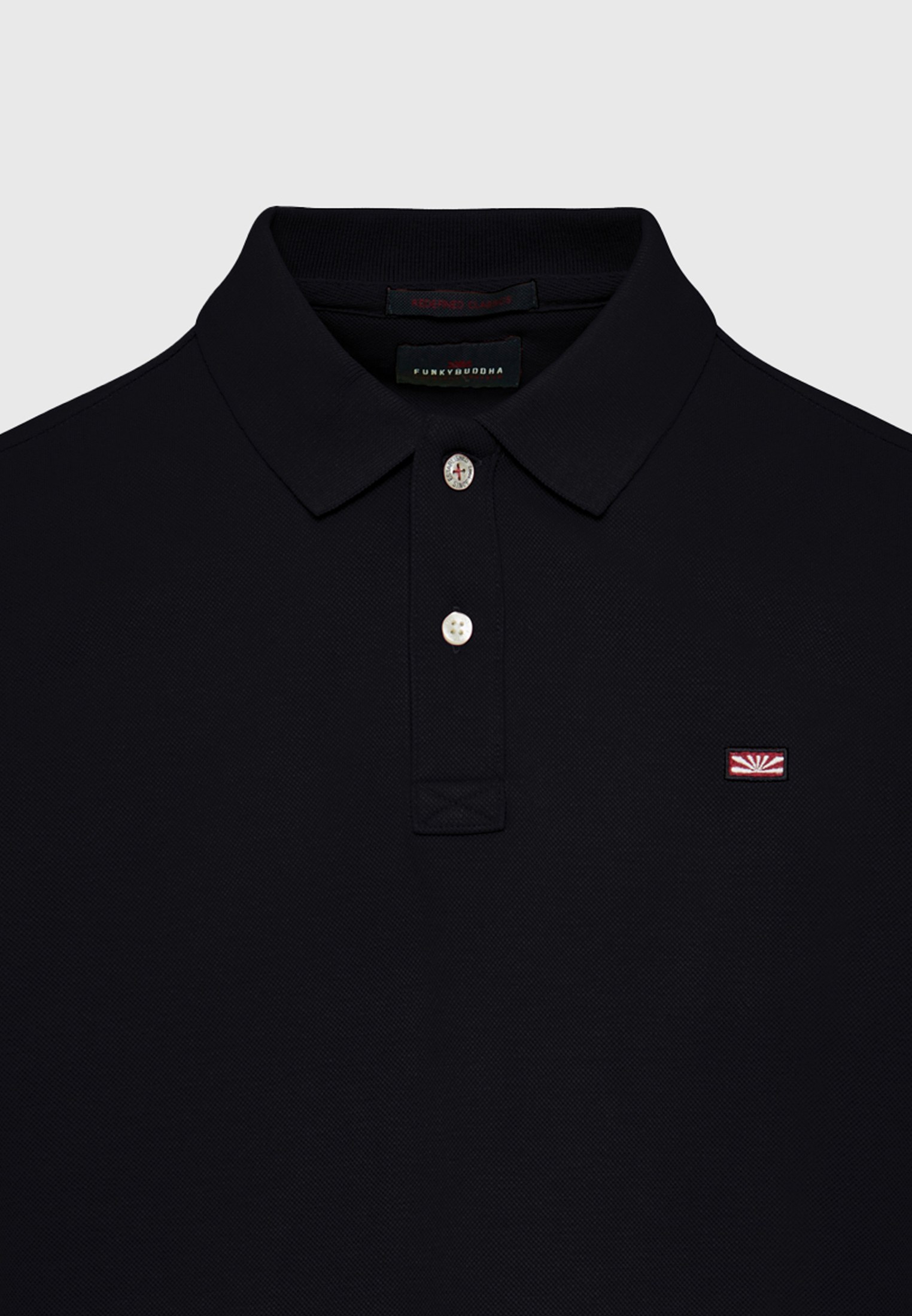 Men's Polo Shirts Funky Buddha Black