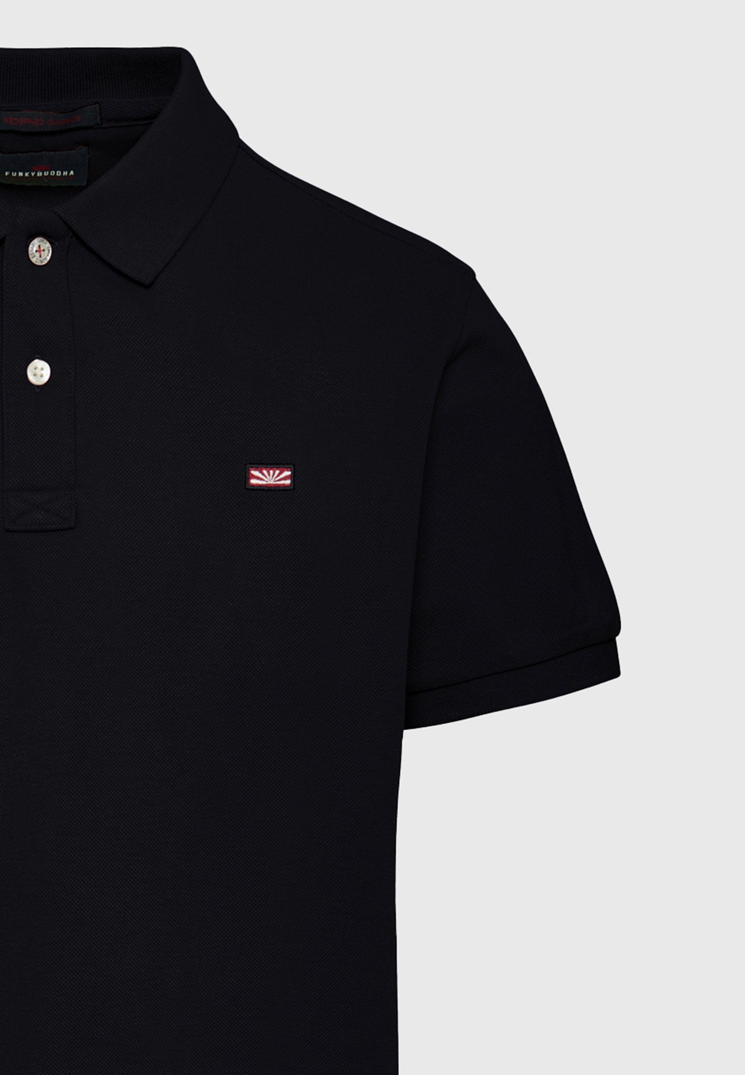 Men's Polo Shirts Funky Buddha Black