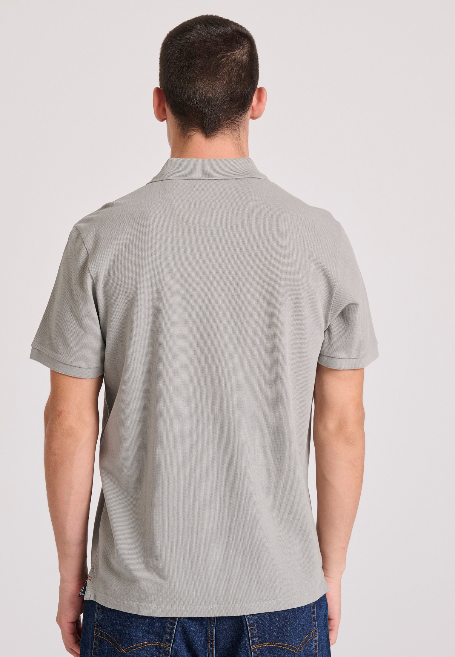 Men's Polo Shirts Funky Buddha Gray