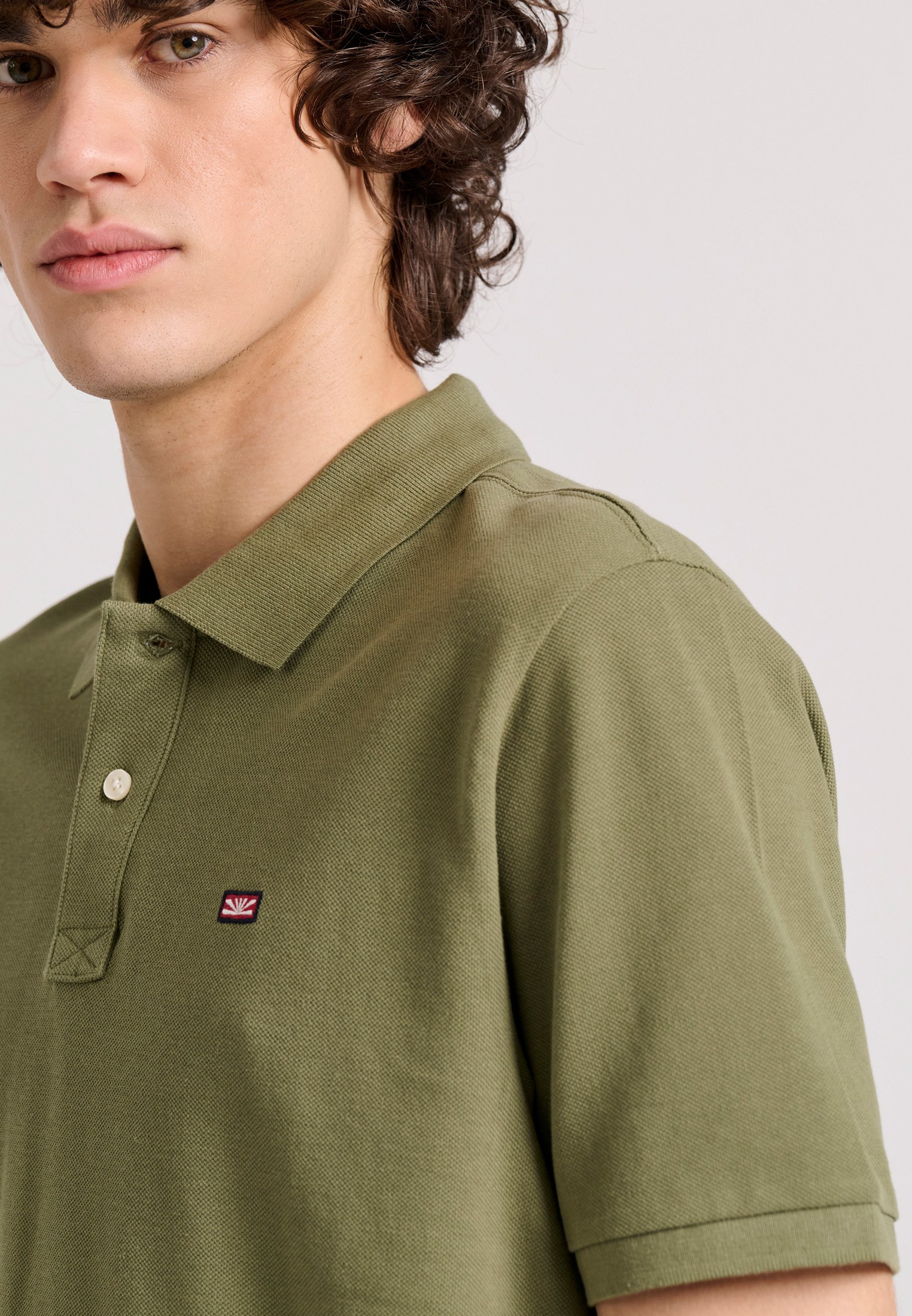 Men's Polo Shirts Funky Buddha Khaki