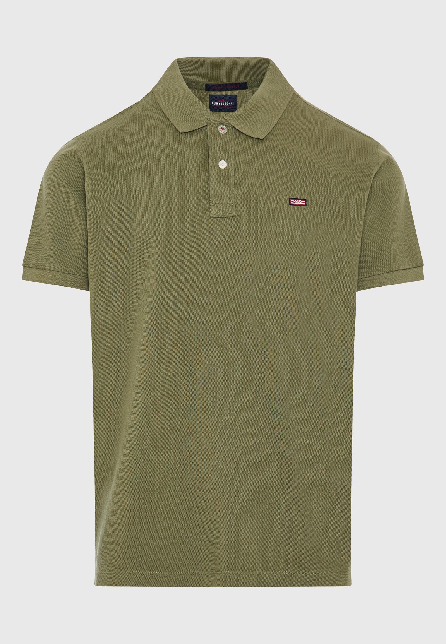 Men's Polo Shirts Funky Buddha Khaki