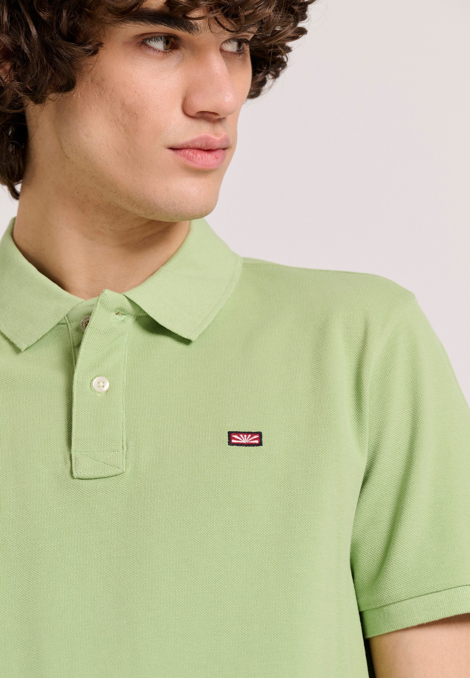 Men's Polo Shirts Funky Buddha Green