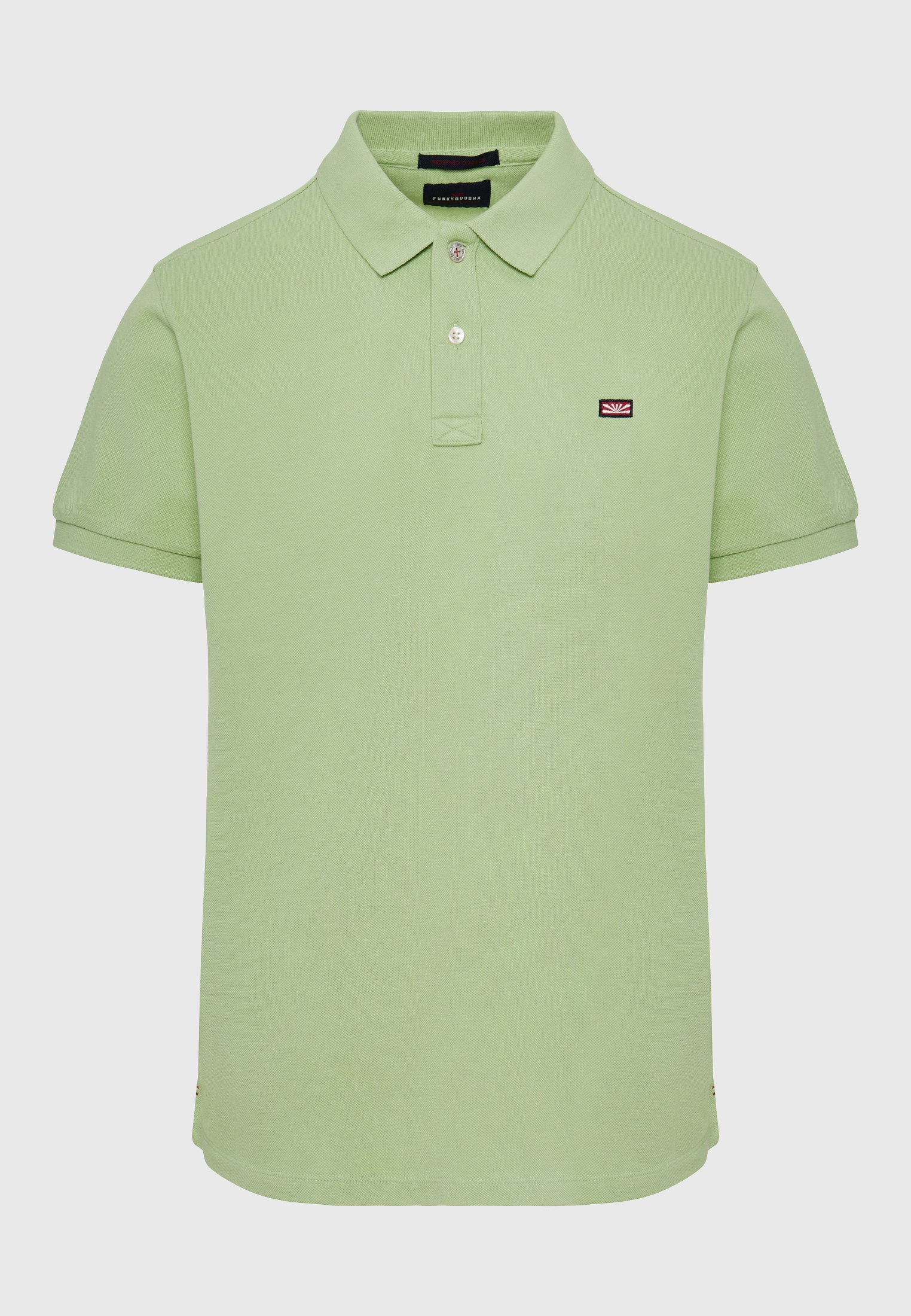 Men's Polo Shirts Funky Buddha Green