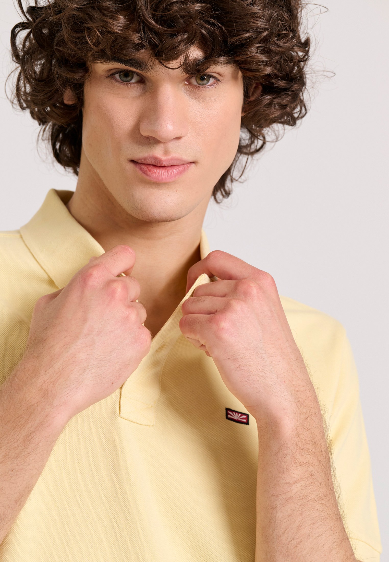 Men's Polo Shirts Funky Buddha Yellow