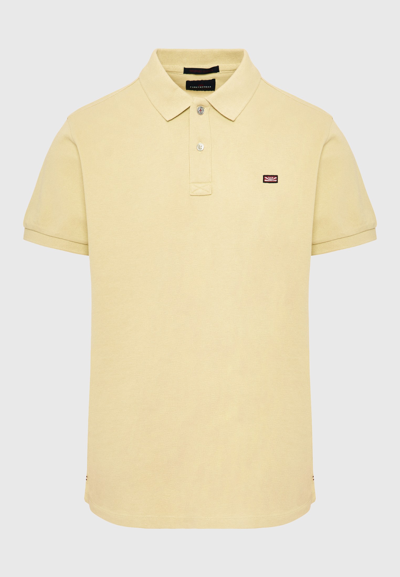 Men's Polo Shirts Funky Buddha Yellow