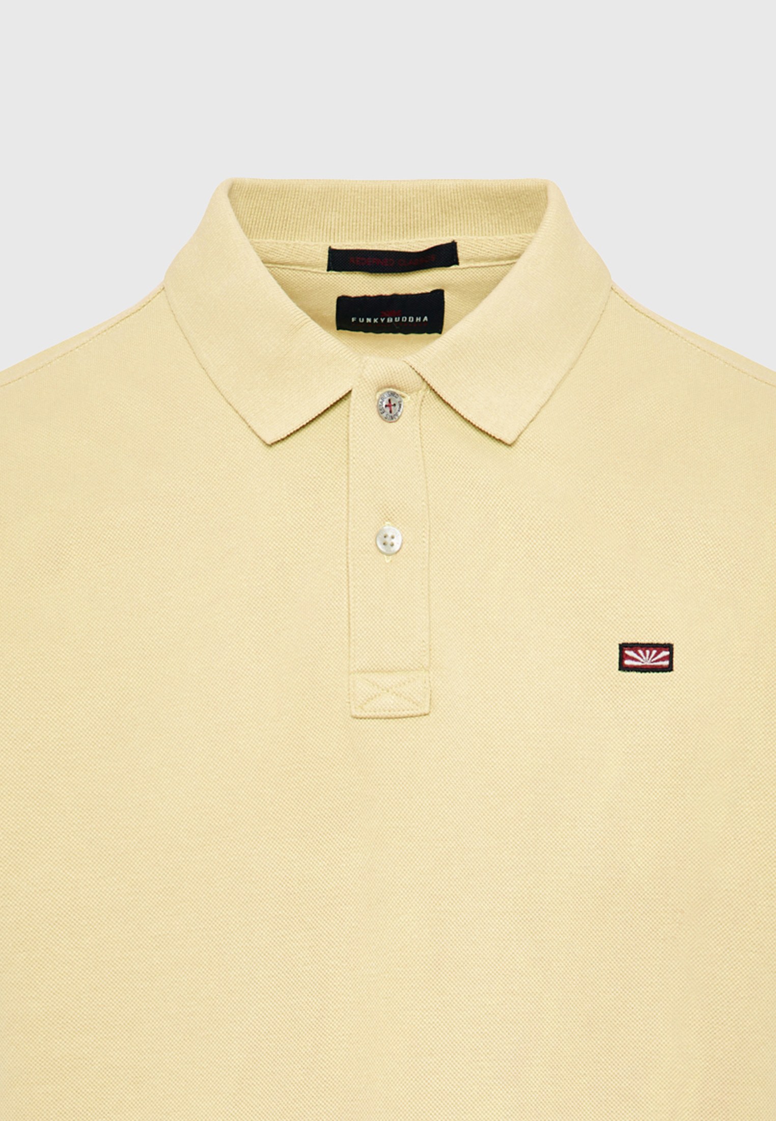 Men's Polo Shirts Funky Buddha Yellow