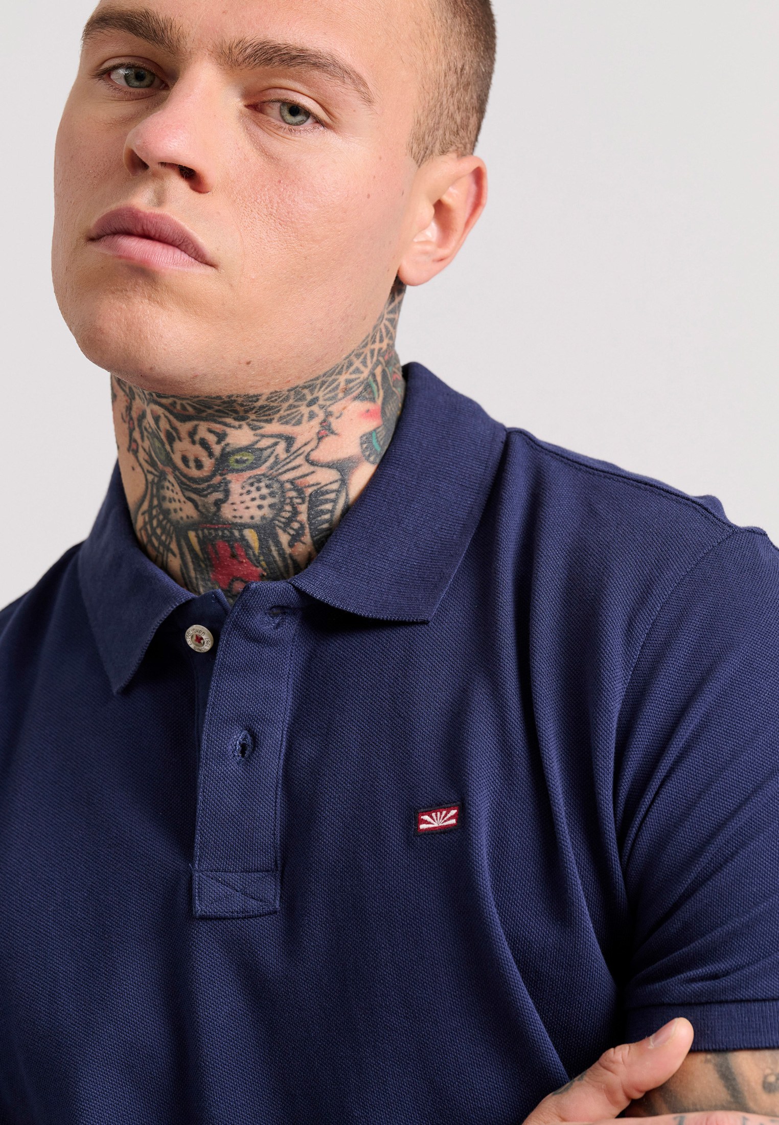 Men's Polo Shirts Funky Buddha Navy