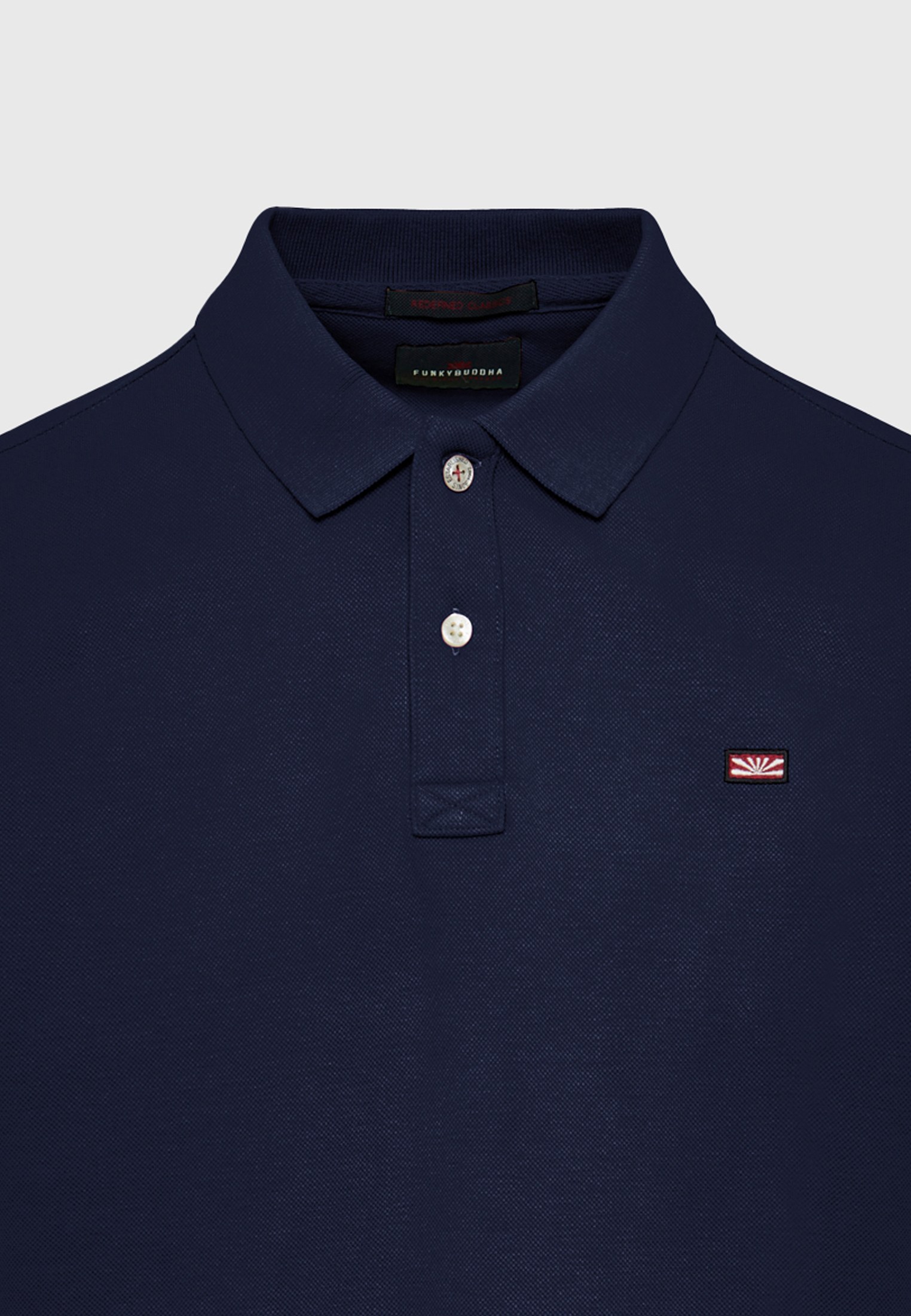 Men's Polo Shirts Funky Buddha Navy