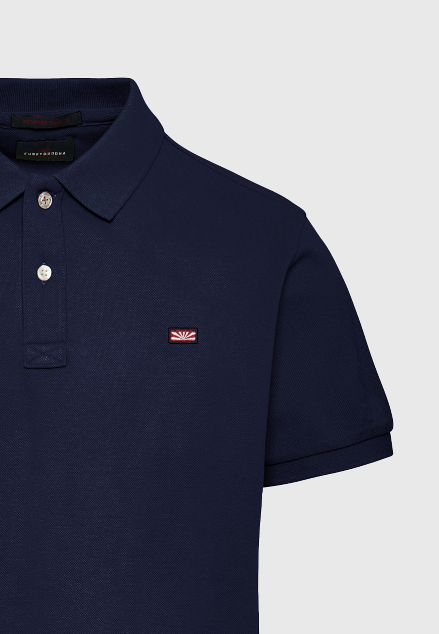 Men's Polo Shirts Funky Buddha Navy