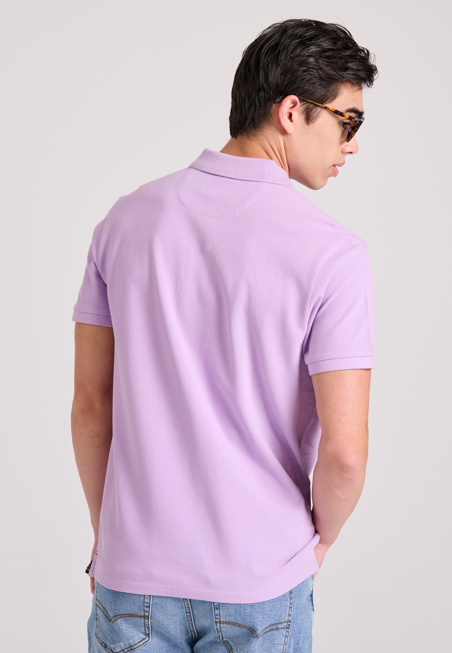 Men's Polo Shirts Funky Buddha Purple