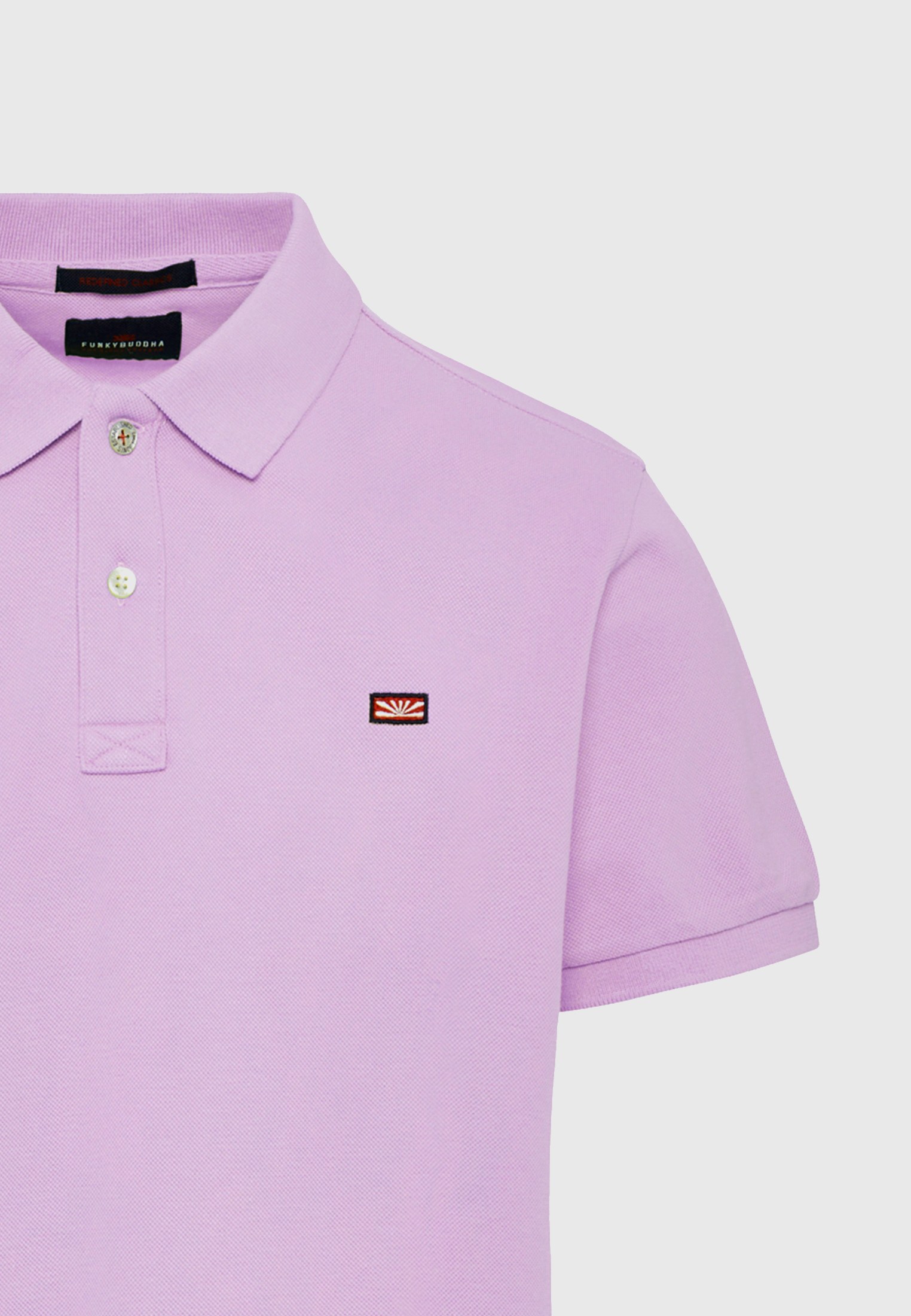 Men's Polo Shirts Funky Buddha Purple