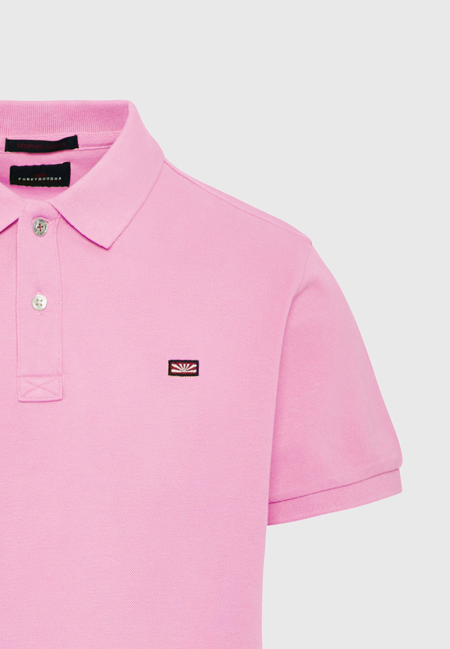 Men's Polo Shirts Funky Buddha Pink