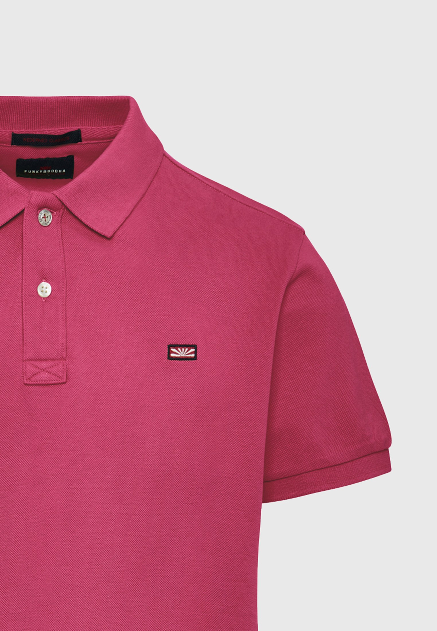 Men's Polo Shirts Funky Buddha Pink