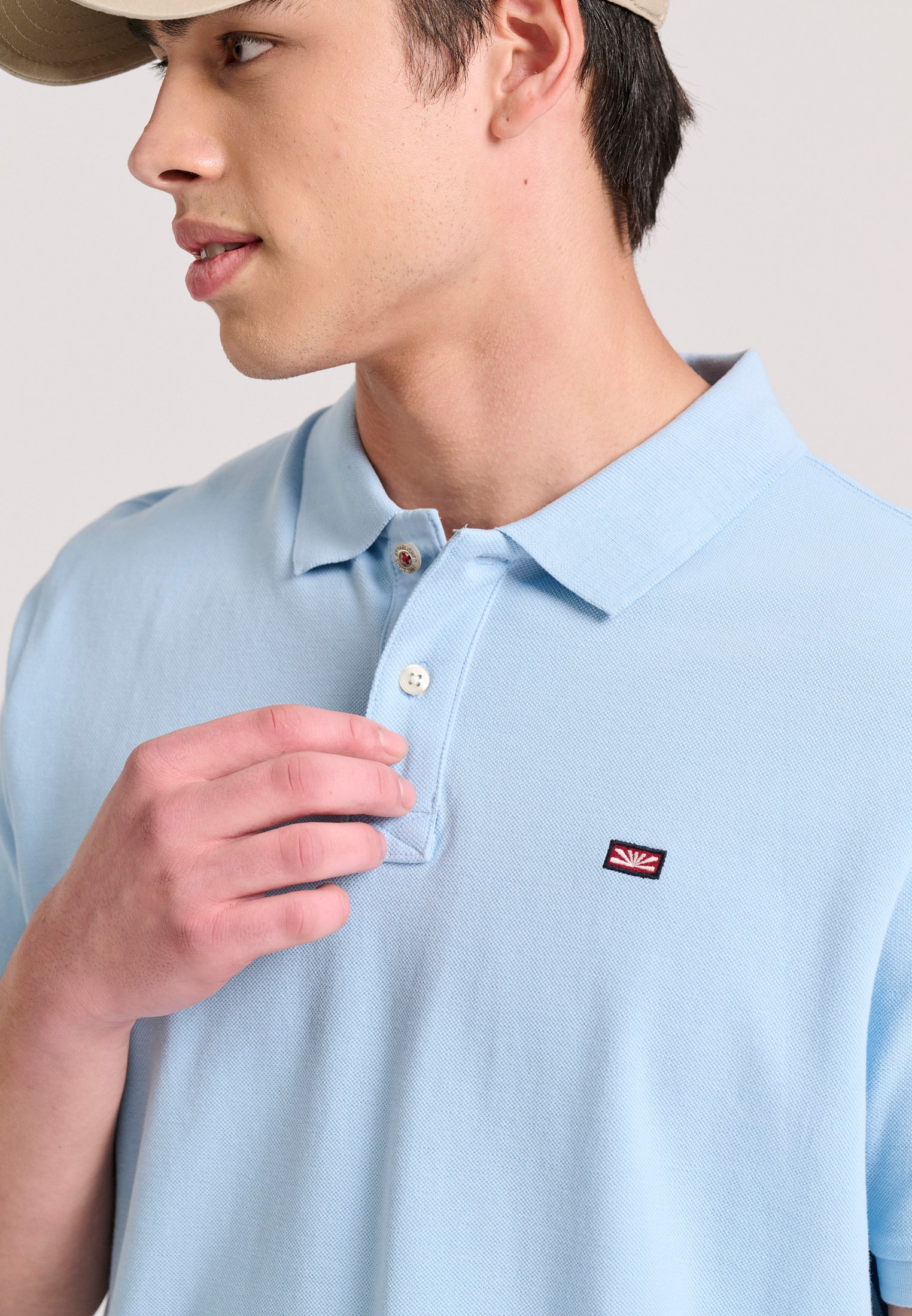 Men's Polo Shirts Funky Buddha Blue