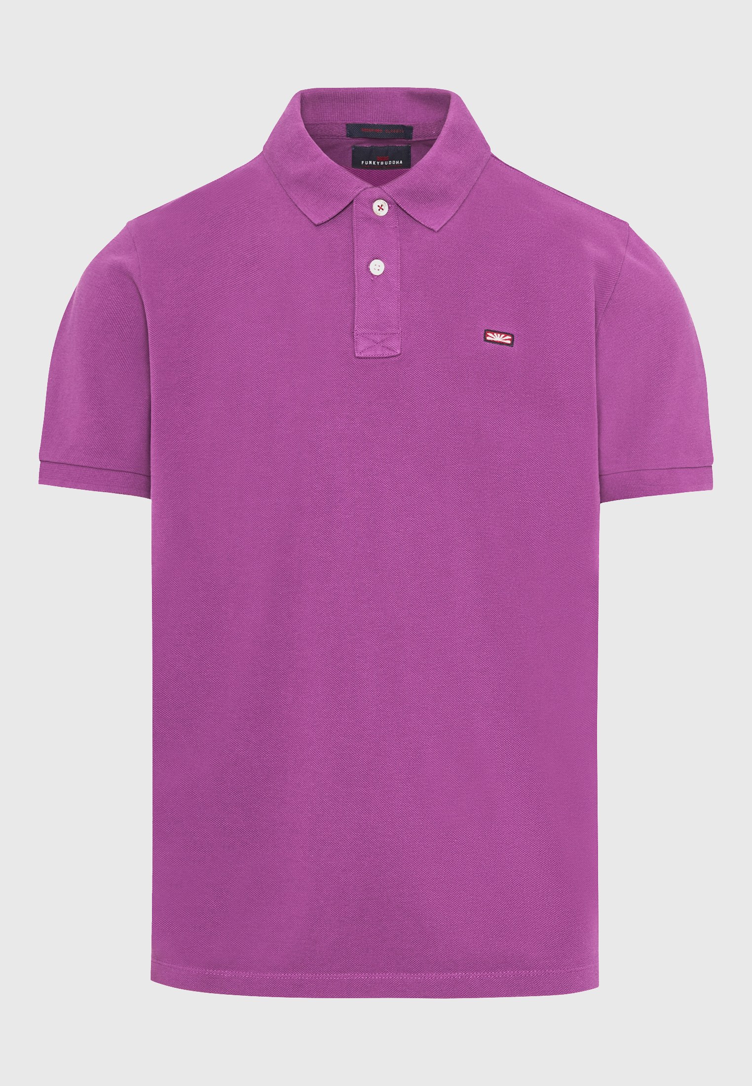Men's Polo Shirts Funky Buddha Purple