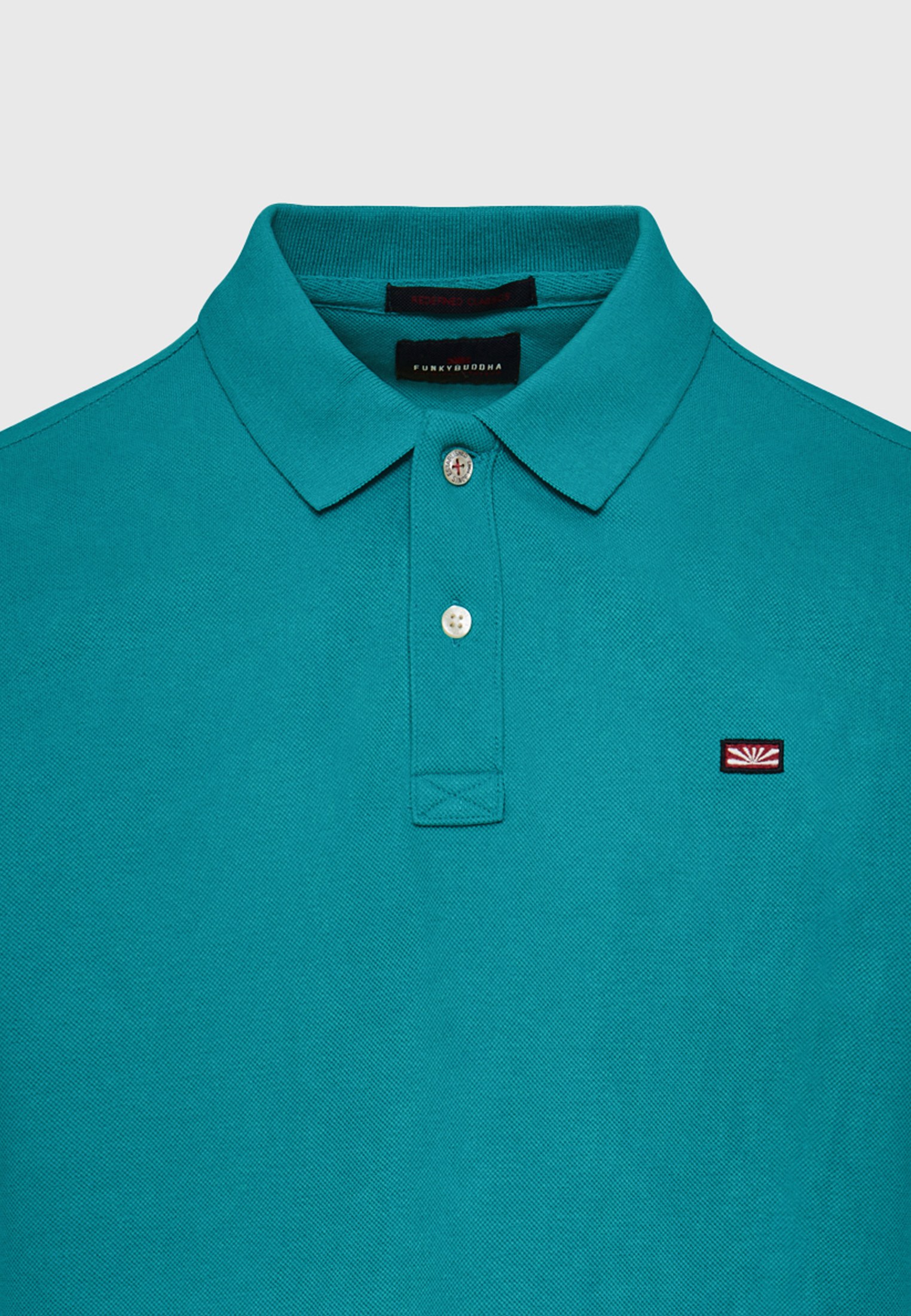 Men's Polo Shirts Funky Buddha Blue