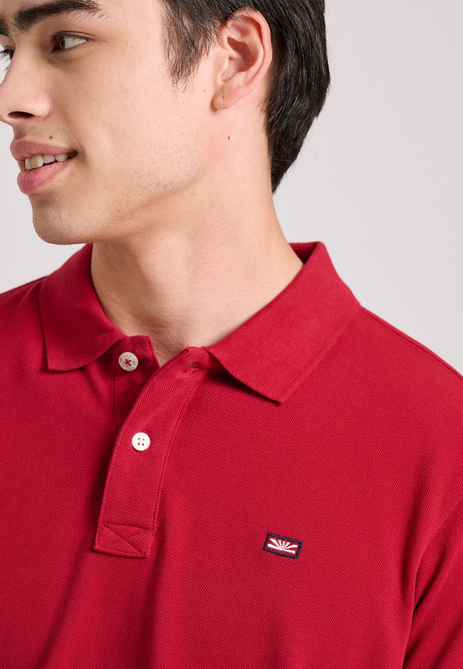 Men's Polo Shirts Funky Buddha Red