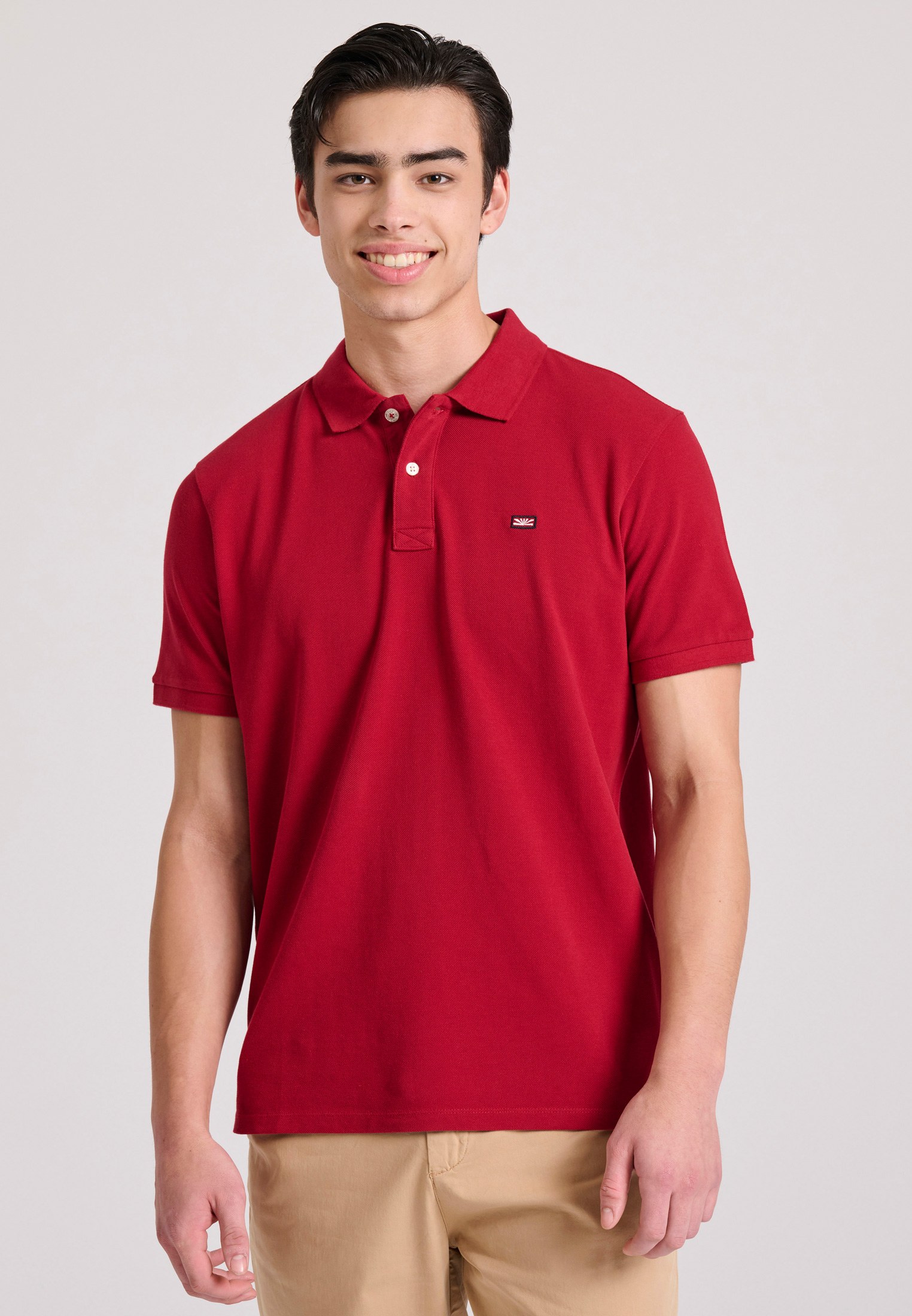 Men's Polo Shirts Funky Buddha Red