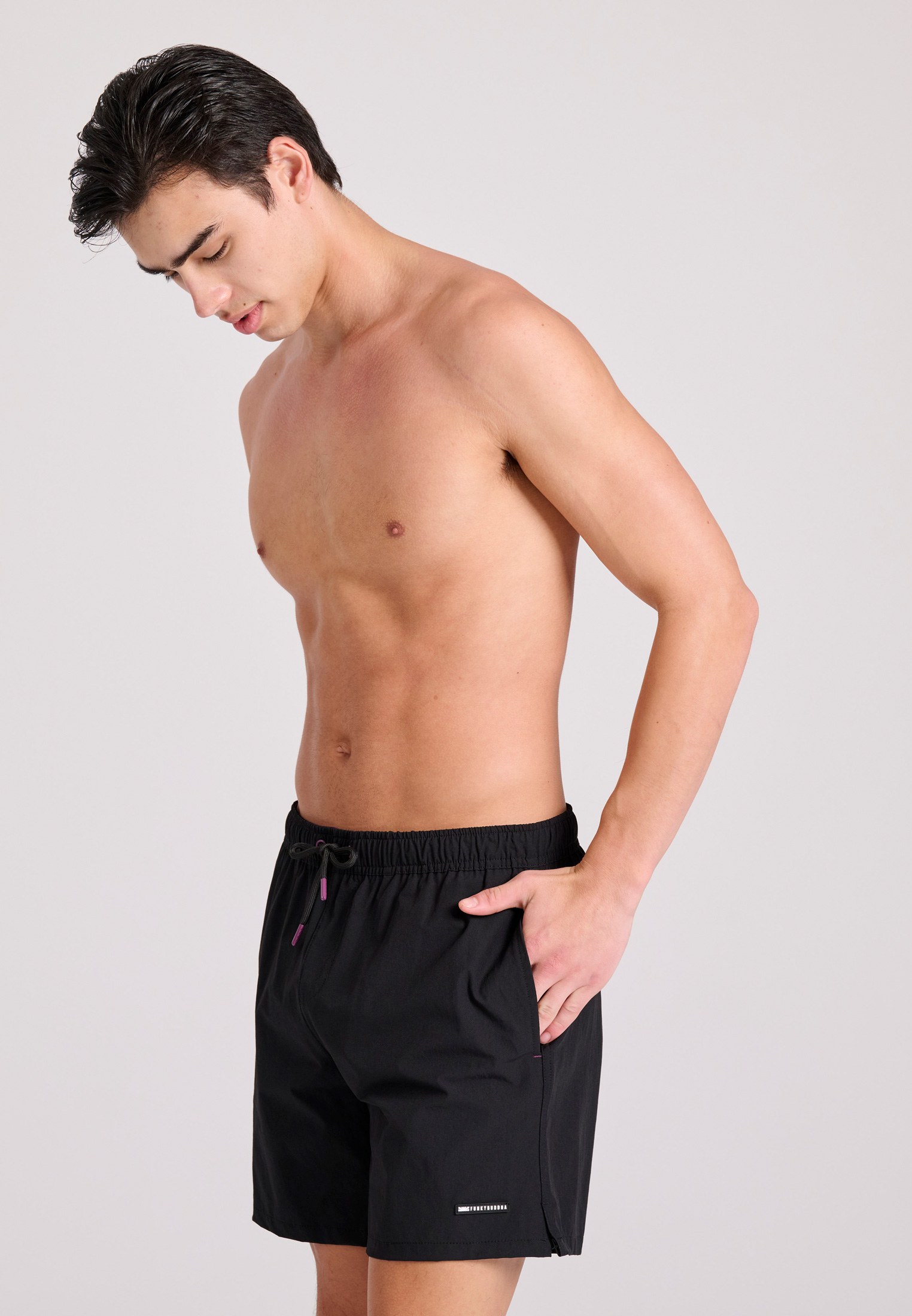 Men's Swim Shorts Funky Buddha Black