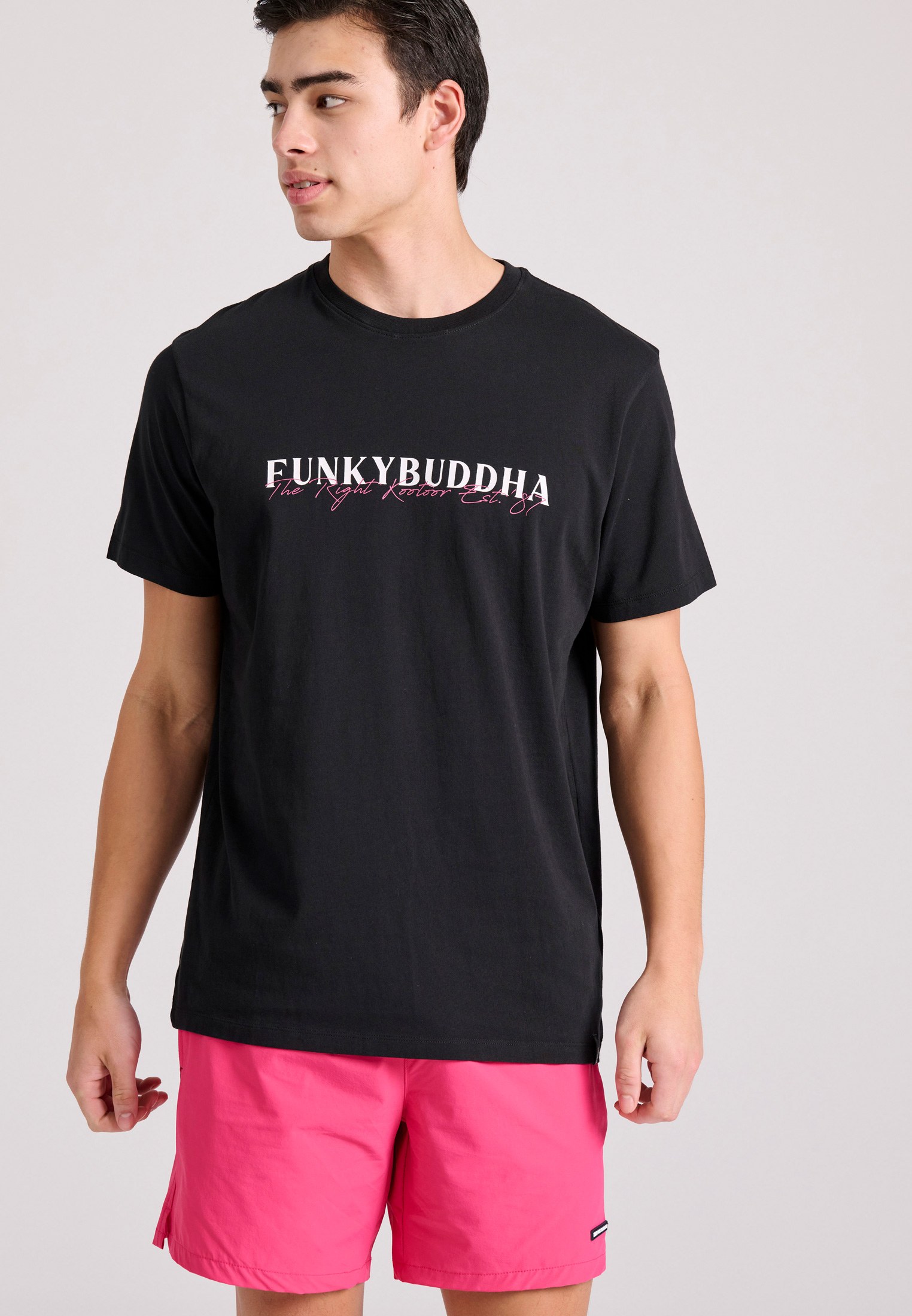 Men's Swim Shorts Funky Buddha Fuchsia