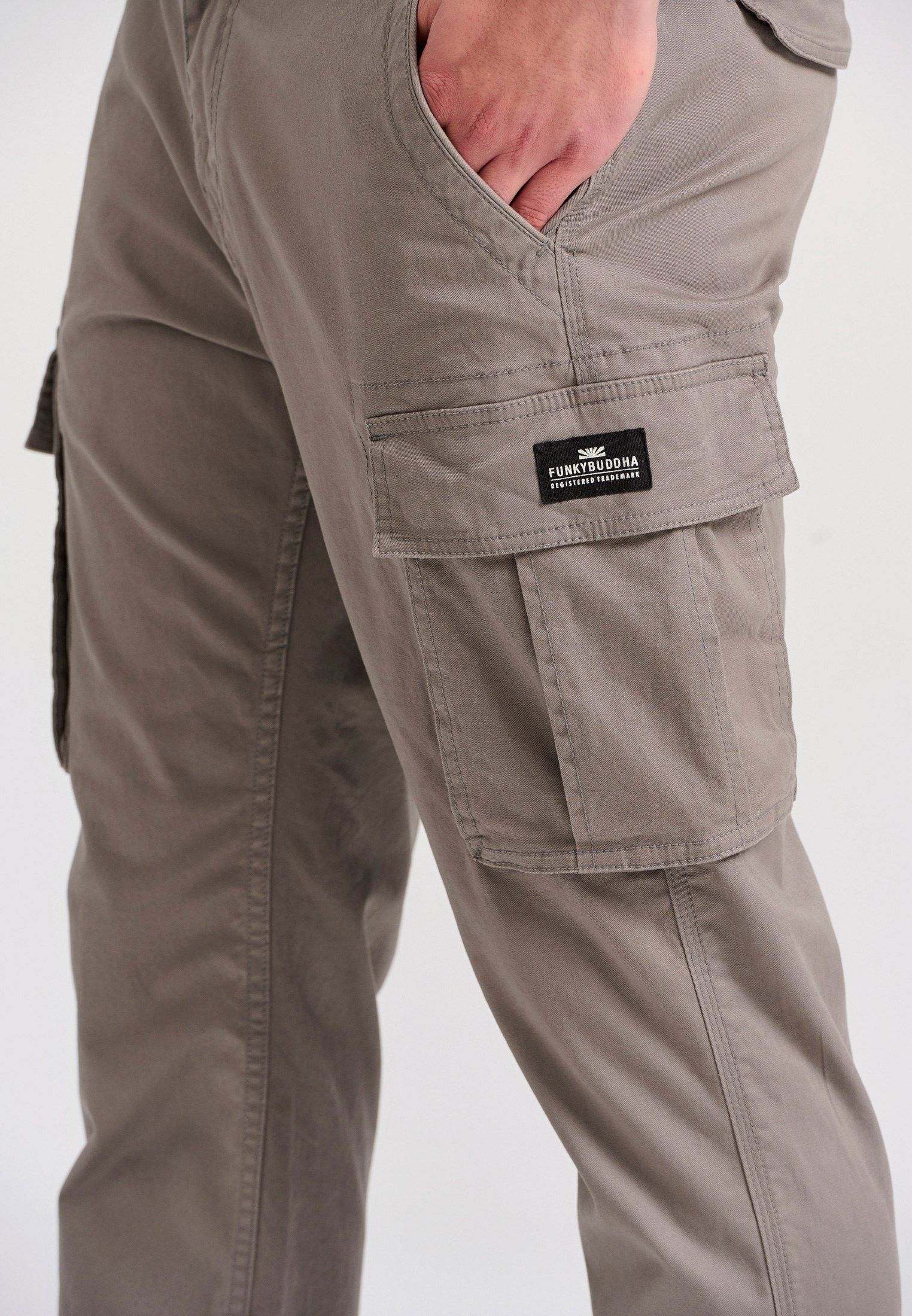 Men's Trousers Funky Buddha Gray