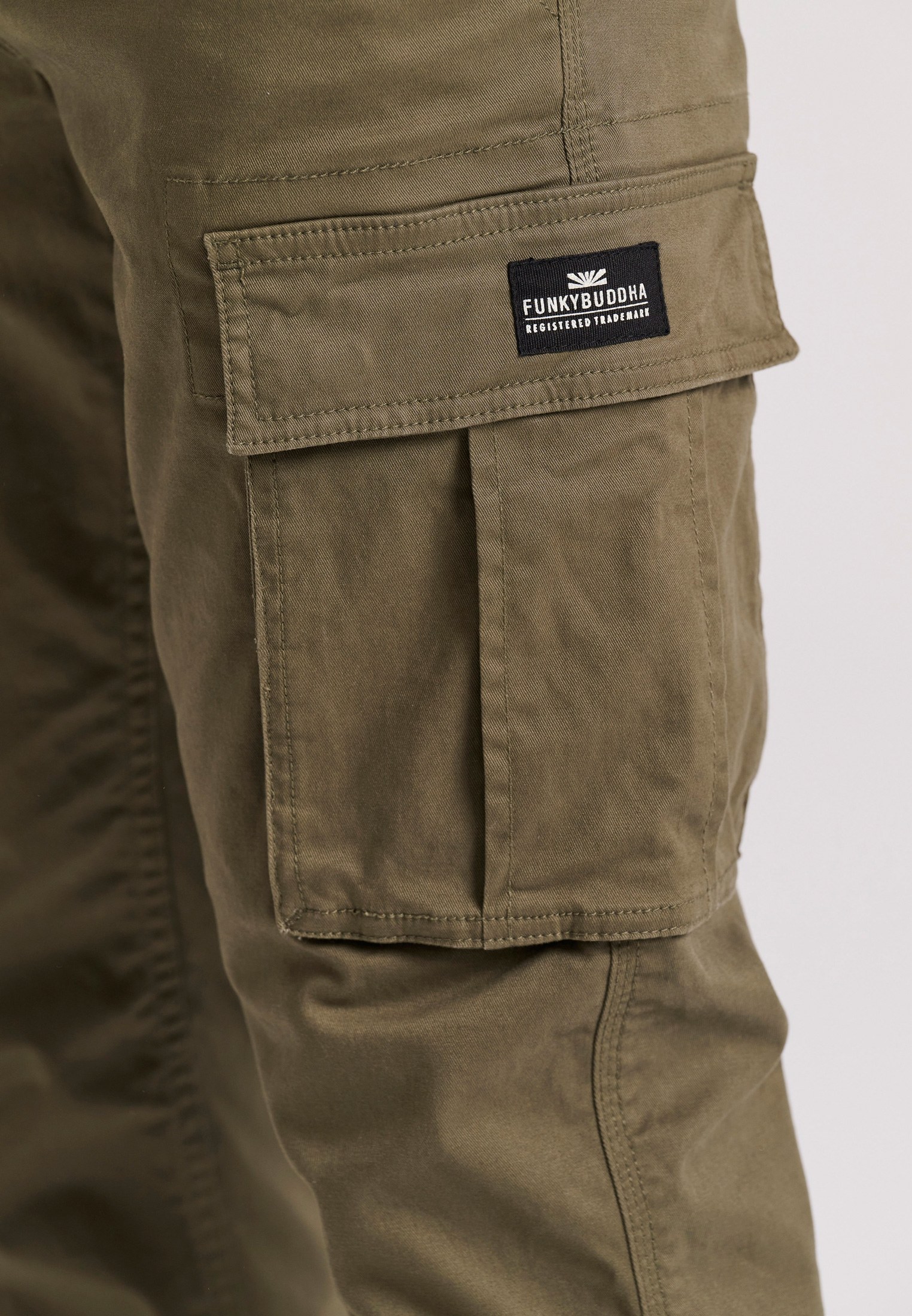 Men's Trousers Funky Buddha Khaki