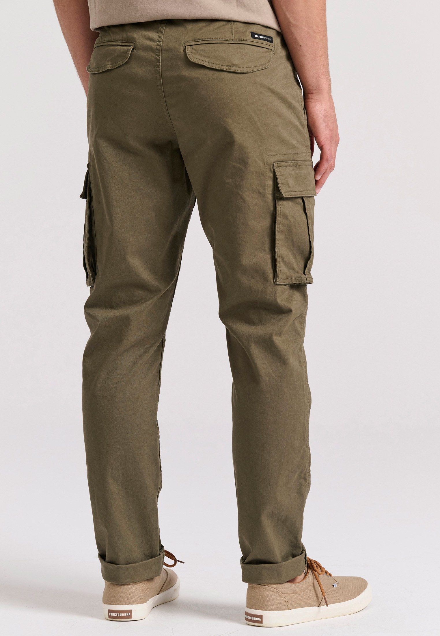 Men's Trousers Funky Buddha Khaki