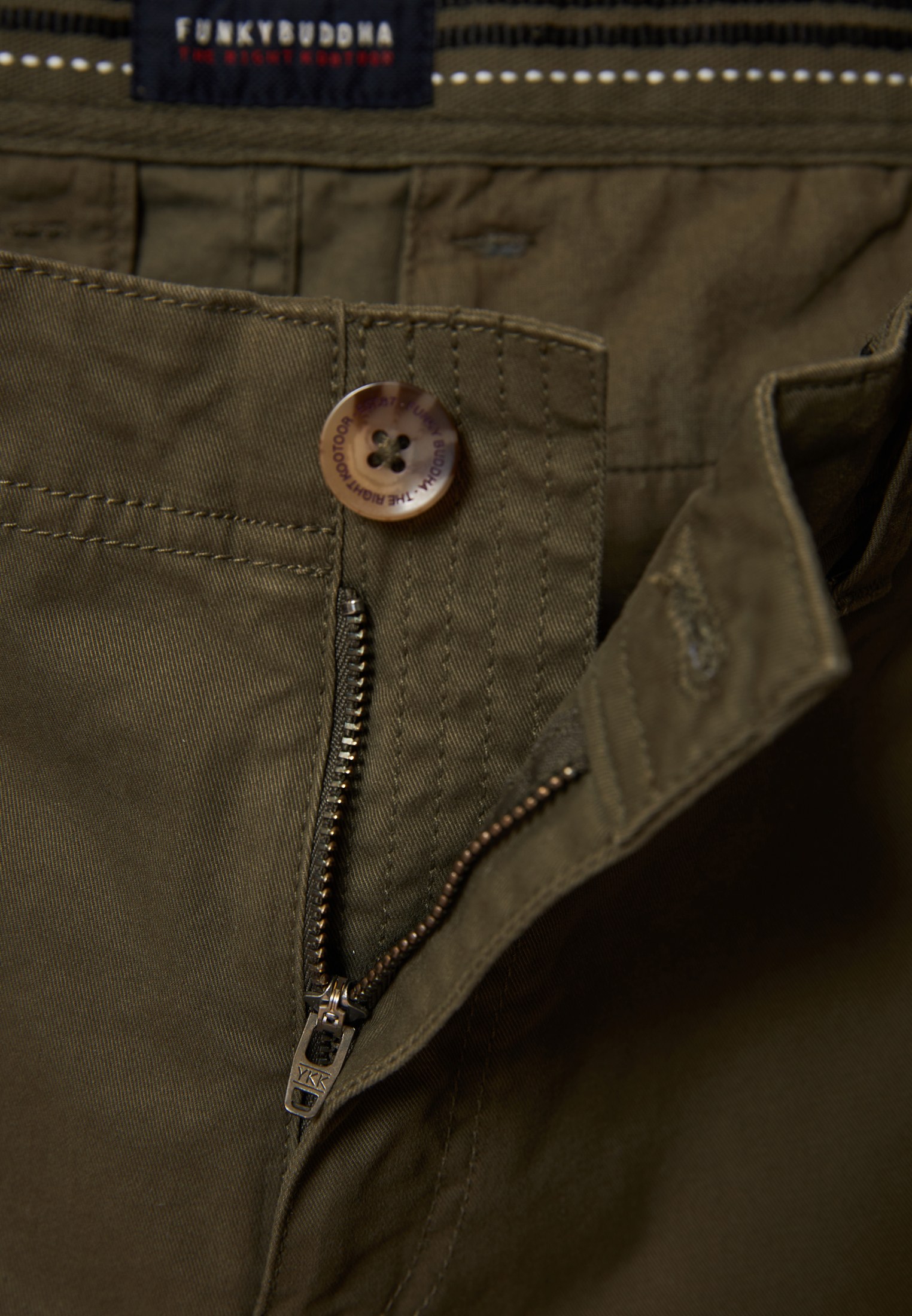 Men's Trousers Funky Buddha Khaki