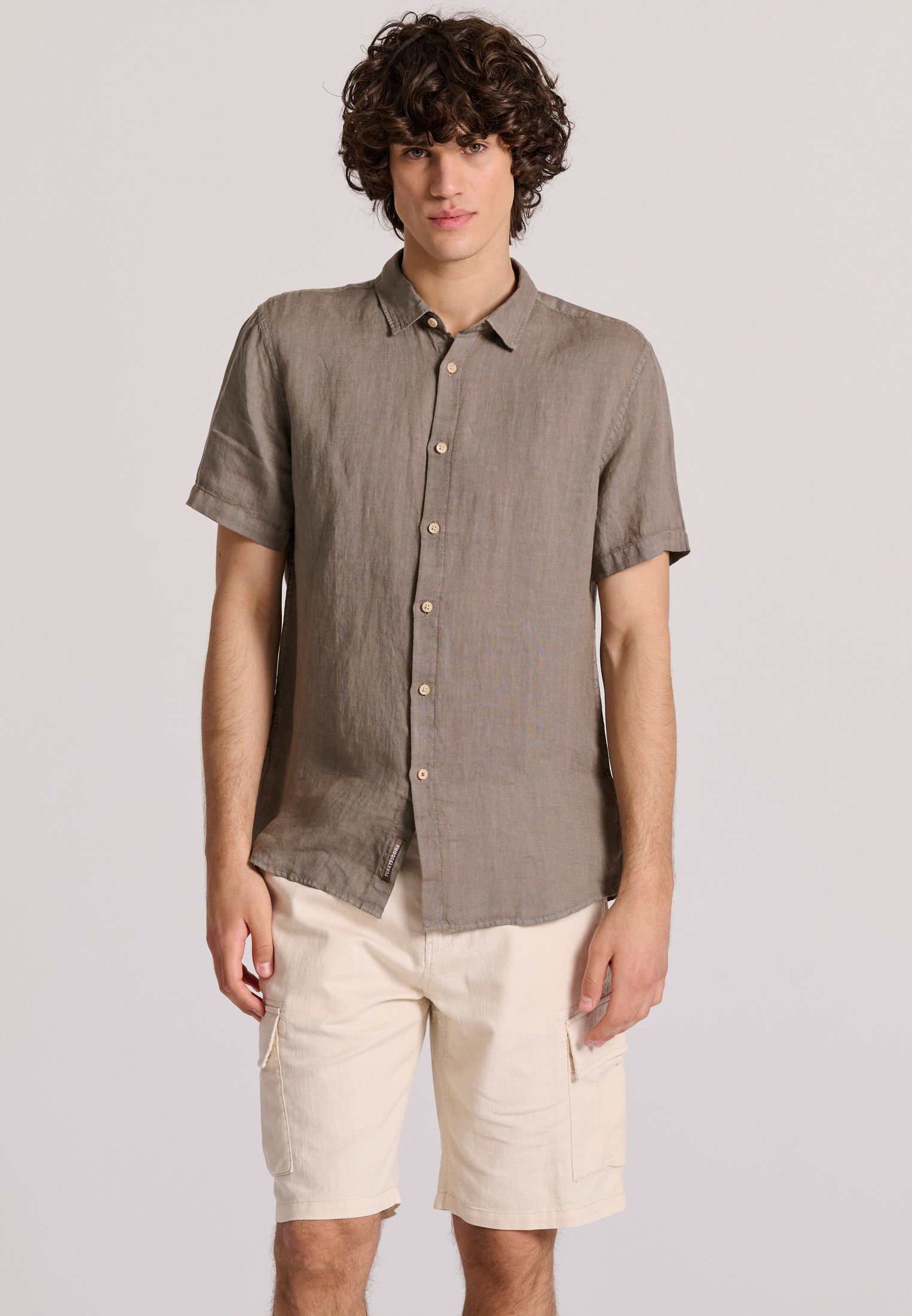 Men's Shirts Funky Buddha Brown