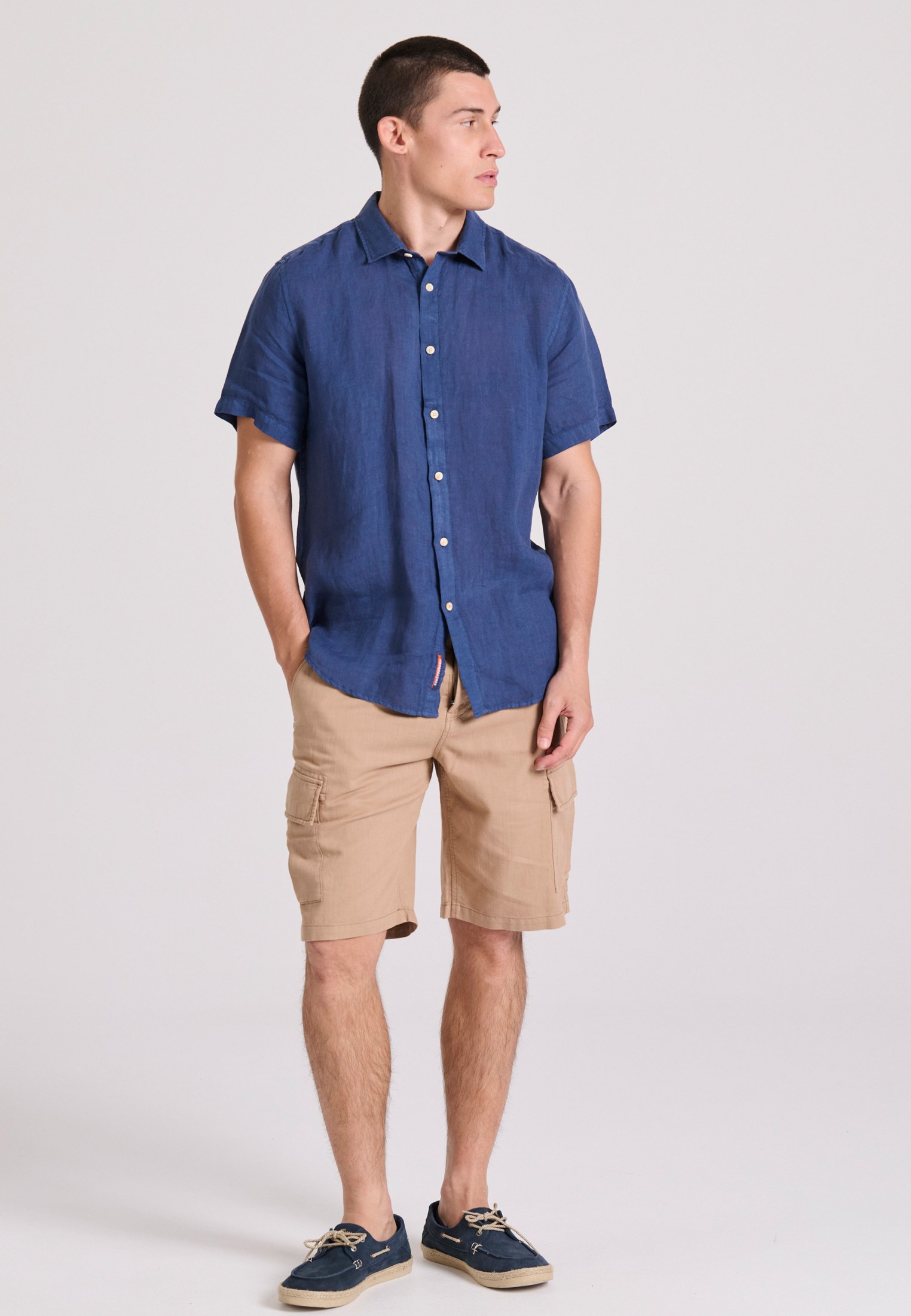 Men's Shirts Funky Buddha Navy