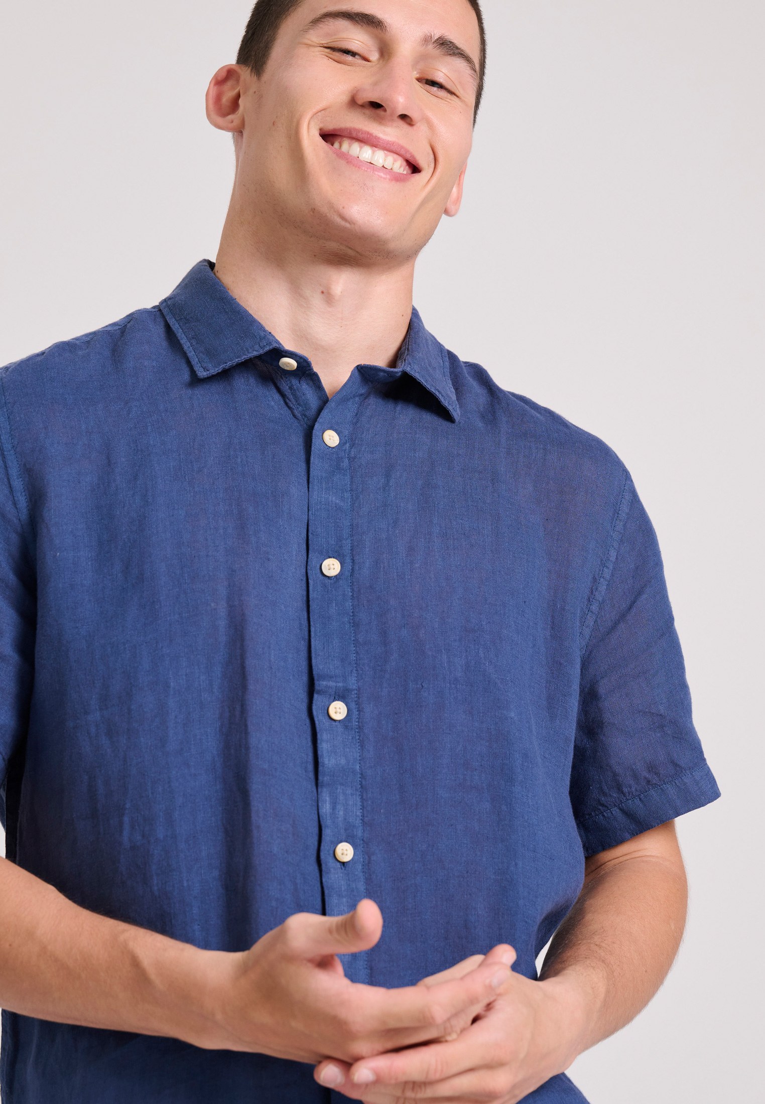 Men's Shirts Funky Buddha Navy