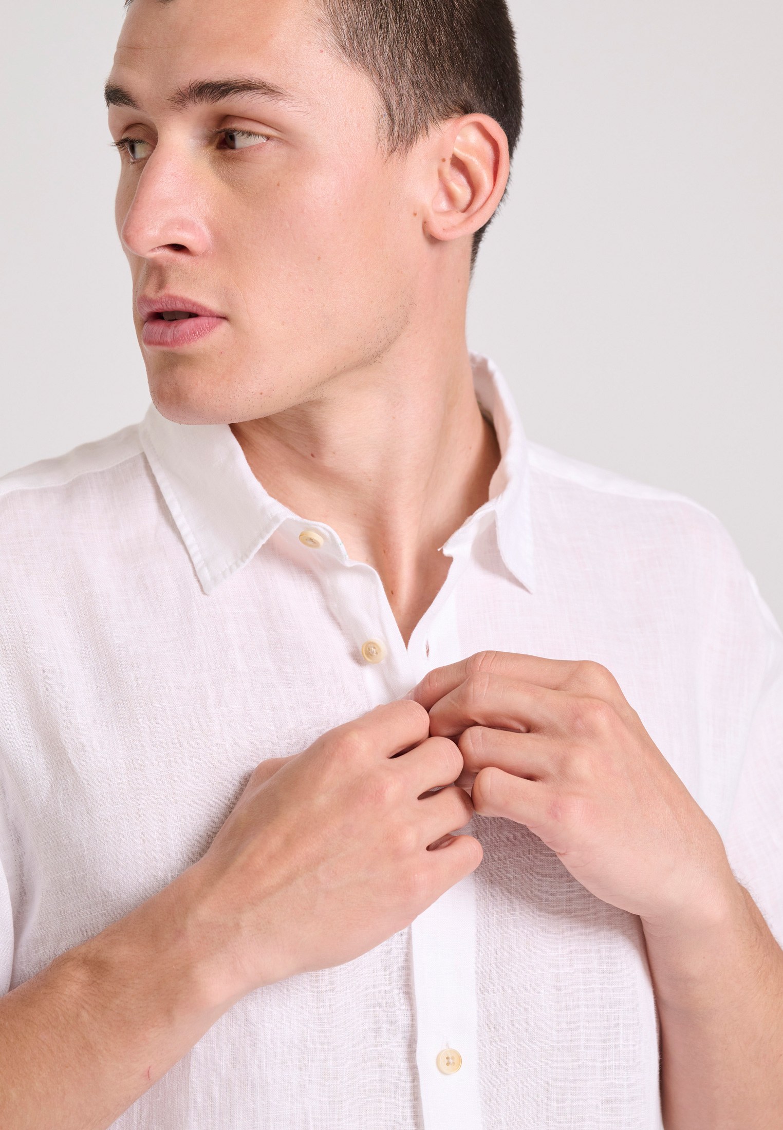 Men's Shirts Funky Buddha White