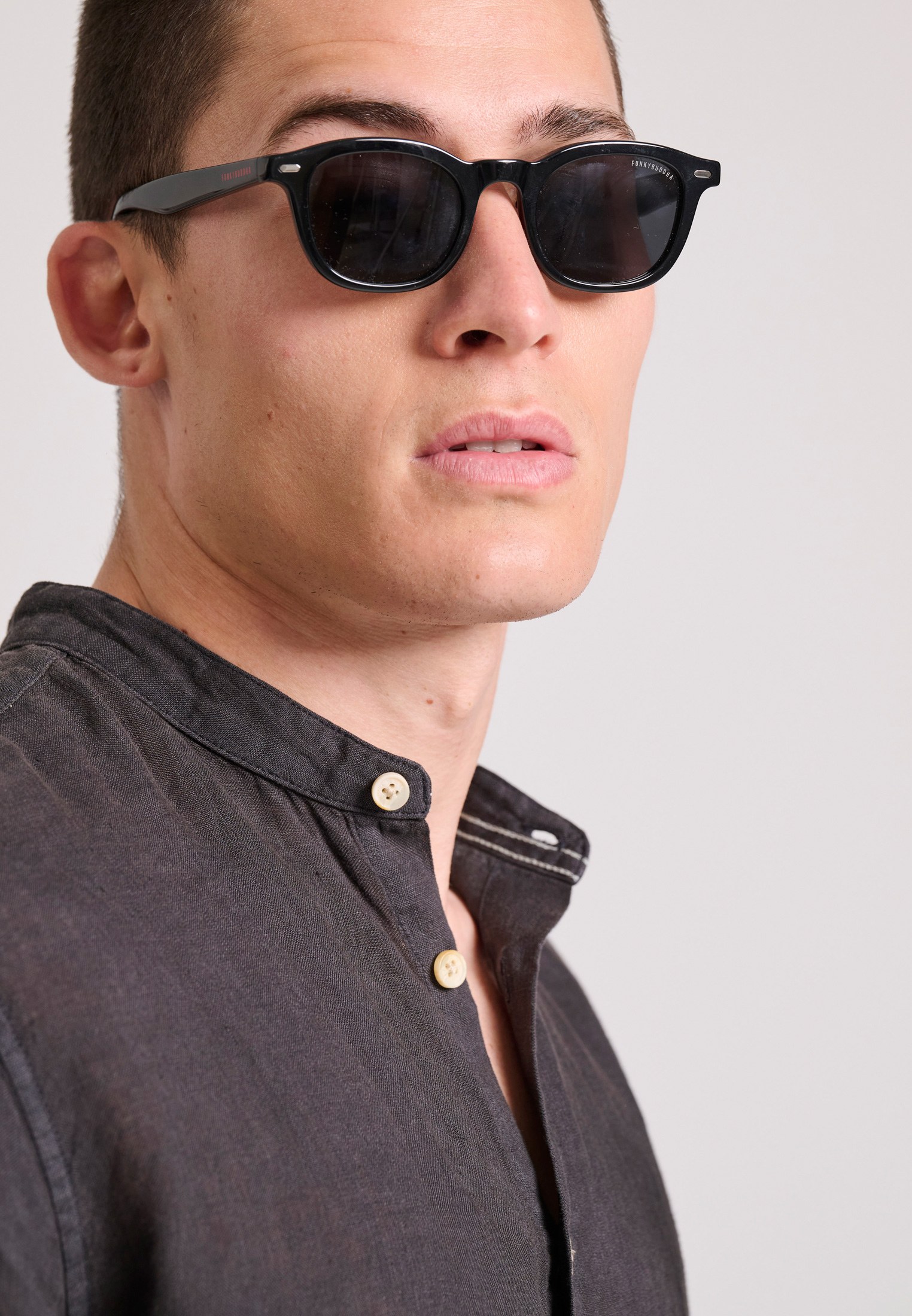 Men's Shirts Funky Buddha Black