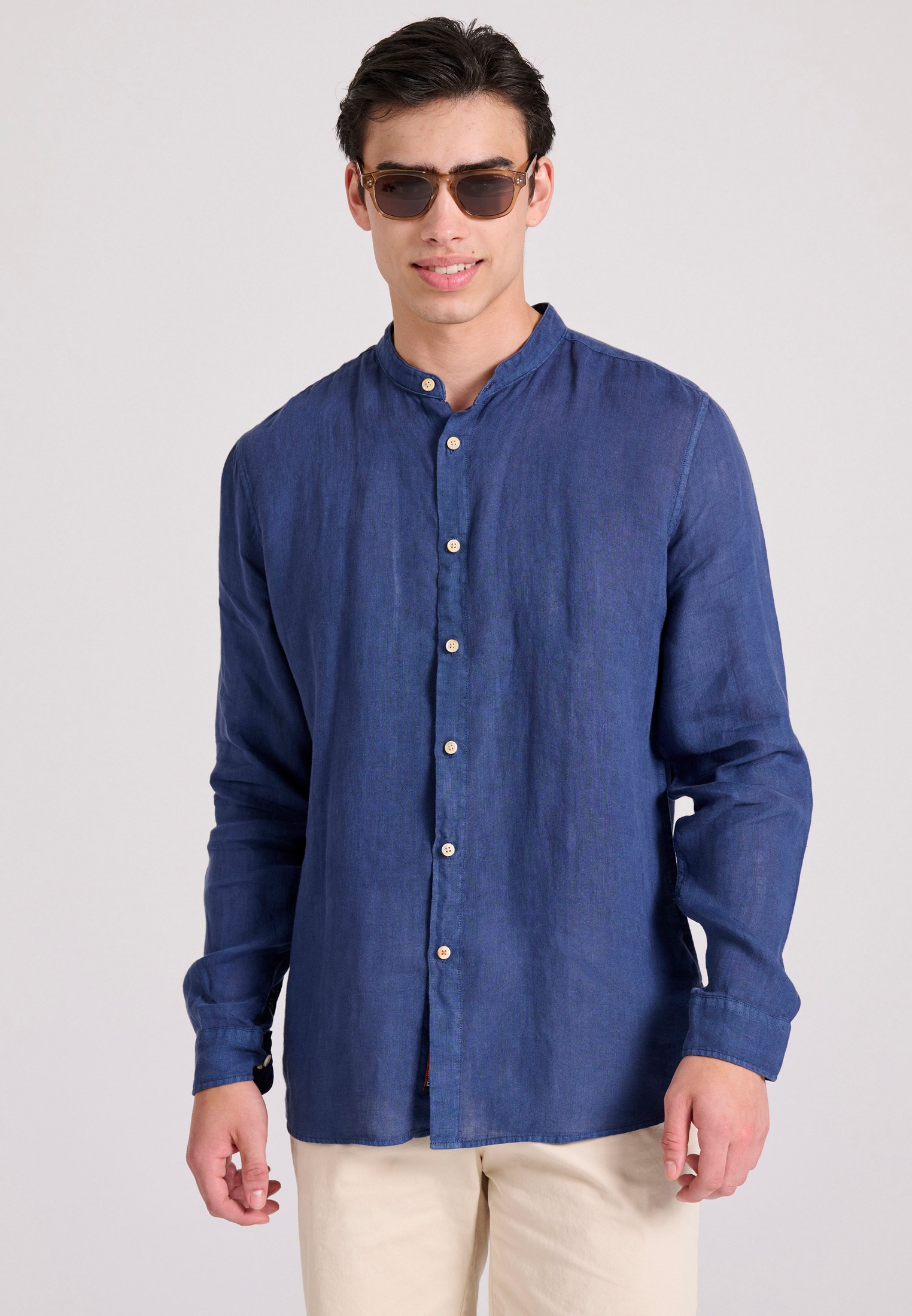 Men's Shirts Funky Buddha Navy
