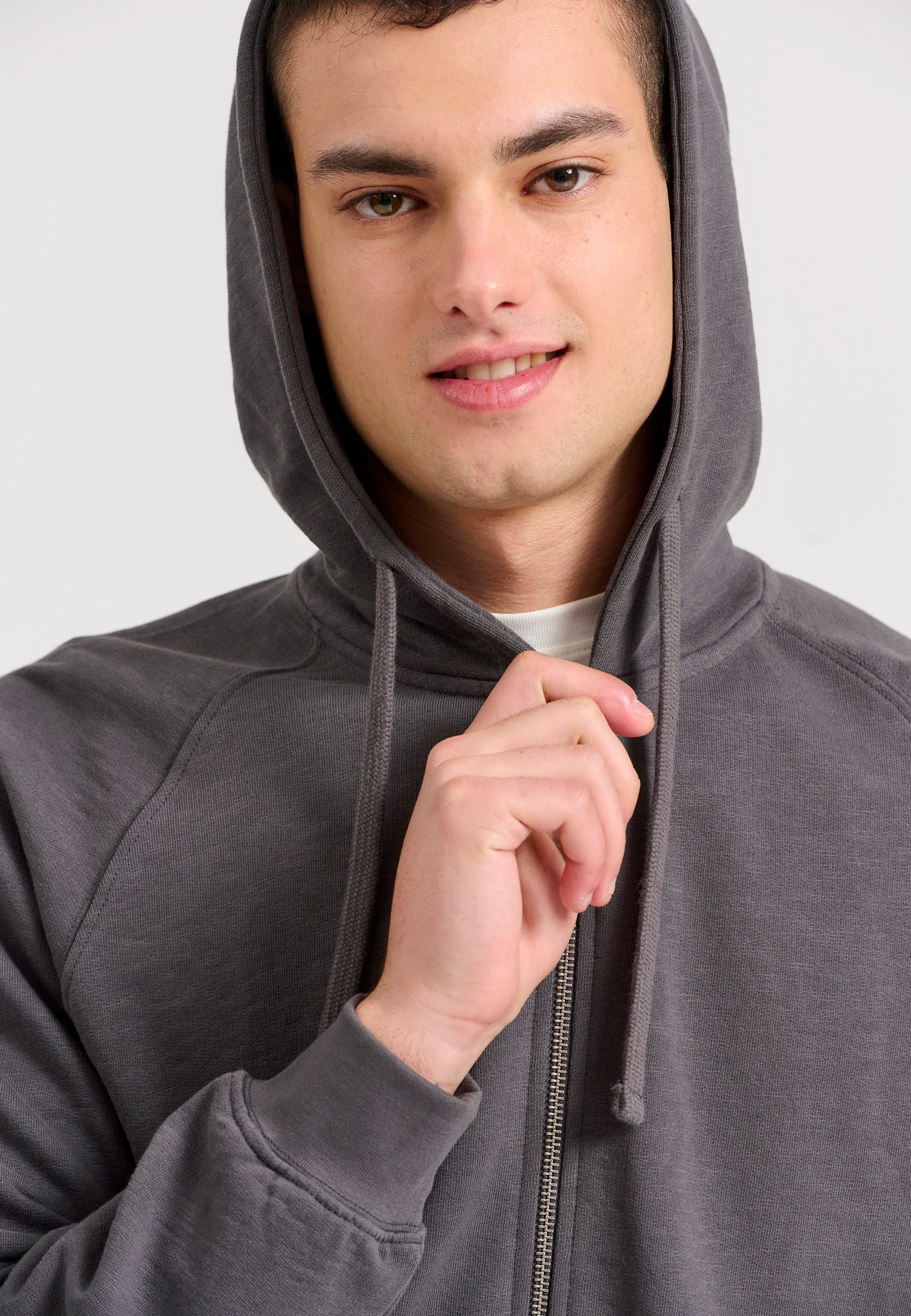 Relaxed fit φούτερ ζακέτα