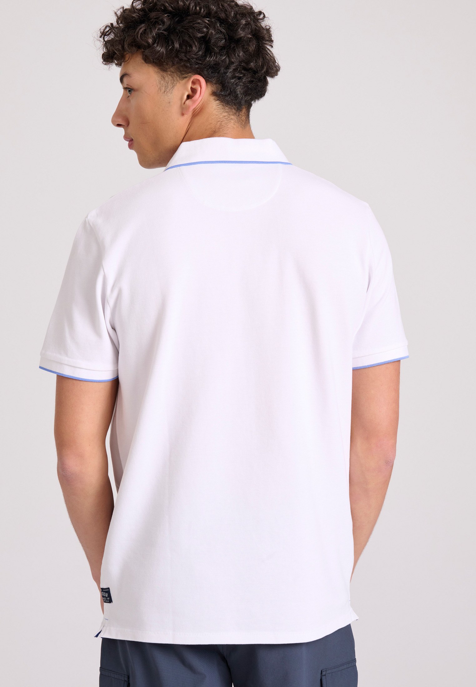 Men's Polo Shirts Funky Buddha White