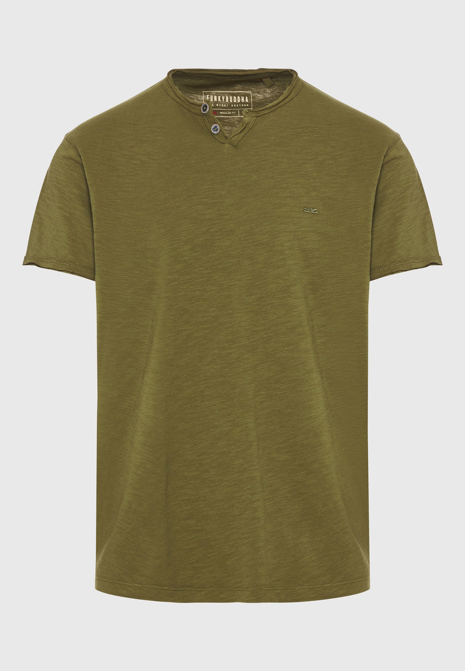 Men's T-Shirts Funky Buddha Khaki
