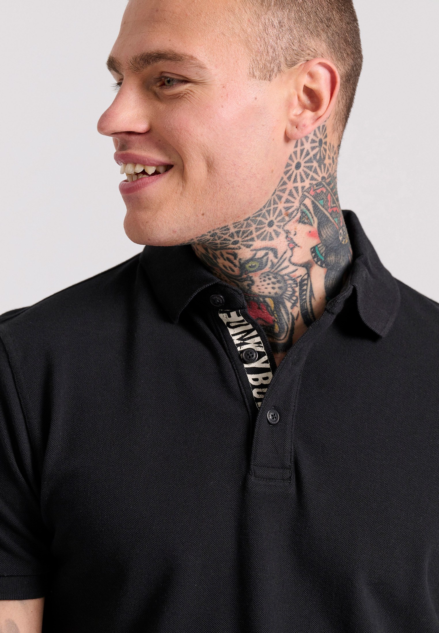 Men's Polo Shirts Funky Buddha Black