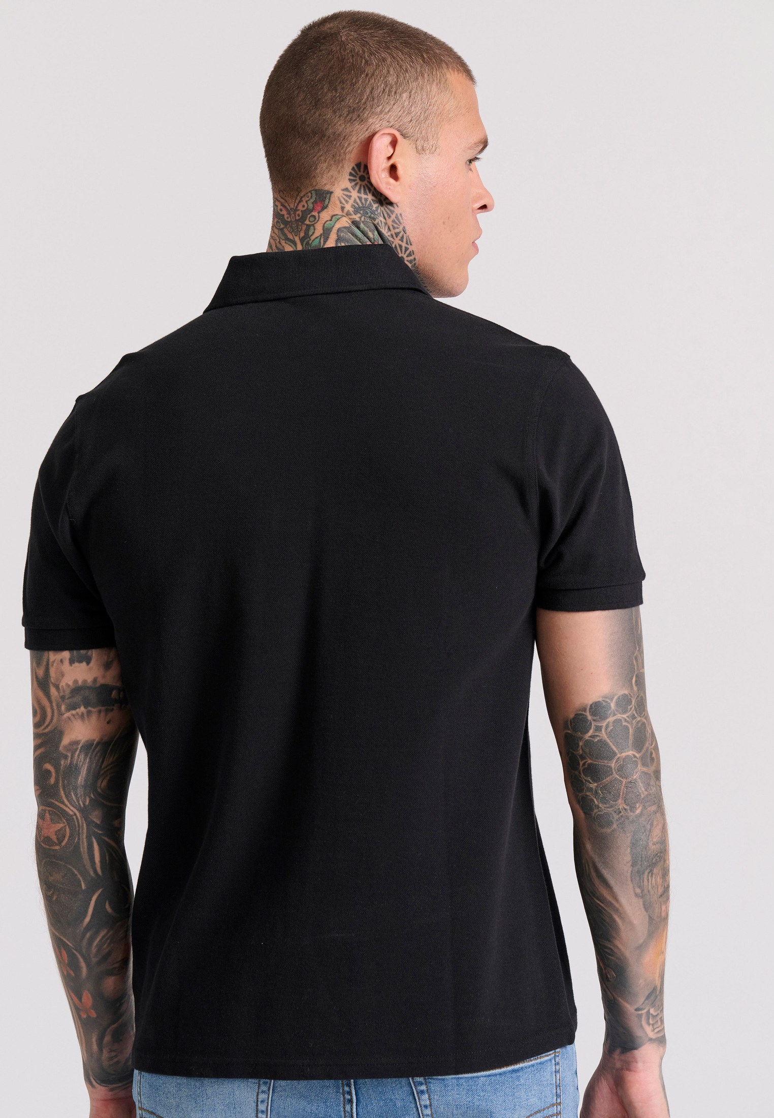 Men's Polo Shirts Funky Buddha Black